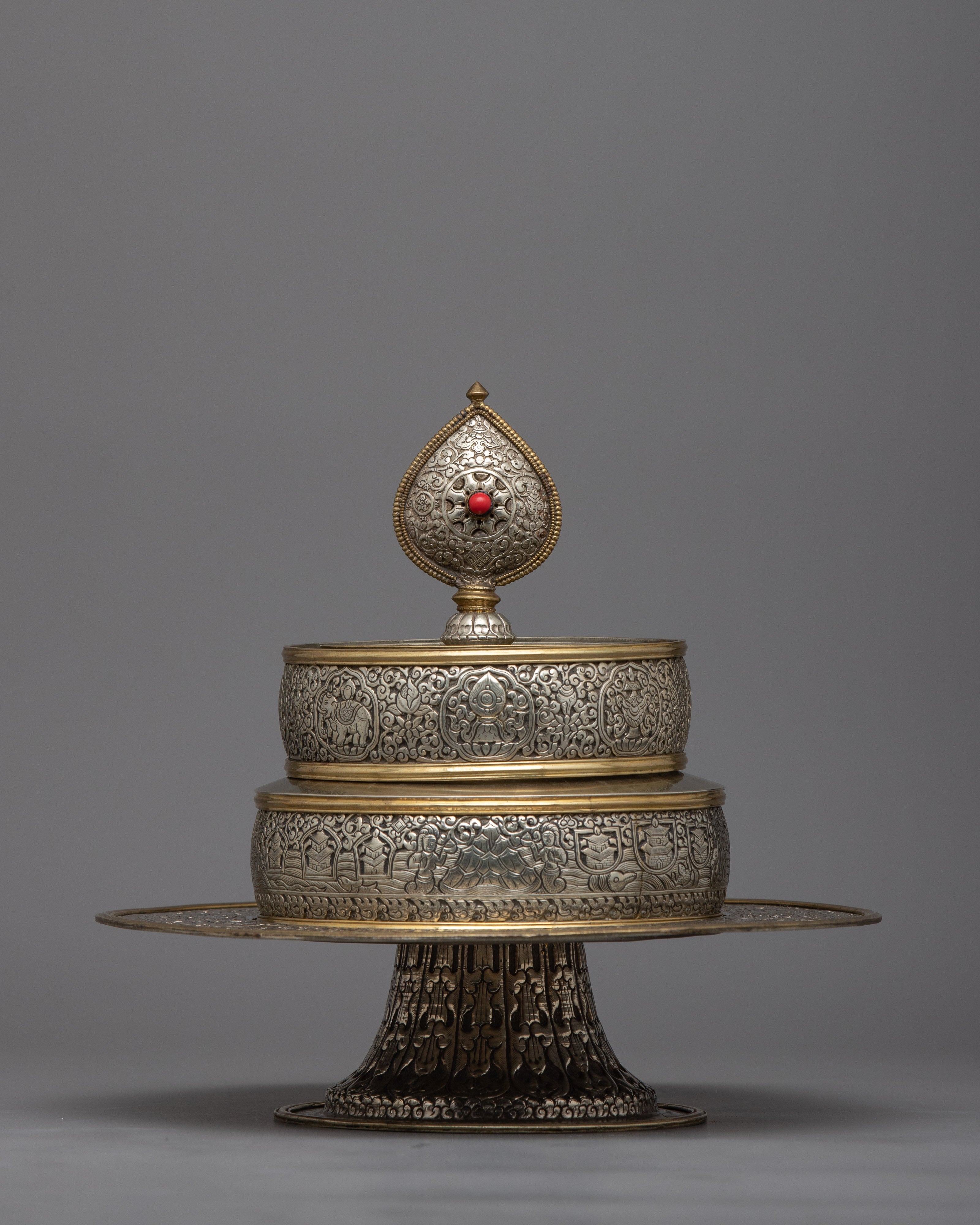 Rice Offering Mandala Set | Elevate Your Spiritual Offerings with Handcrafted Elegance