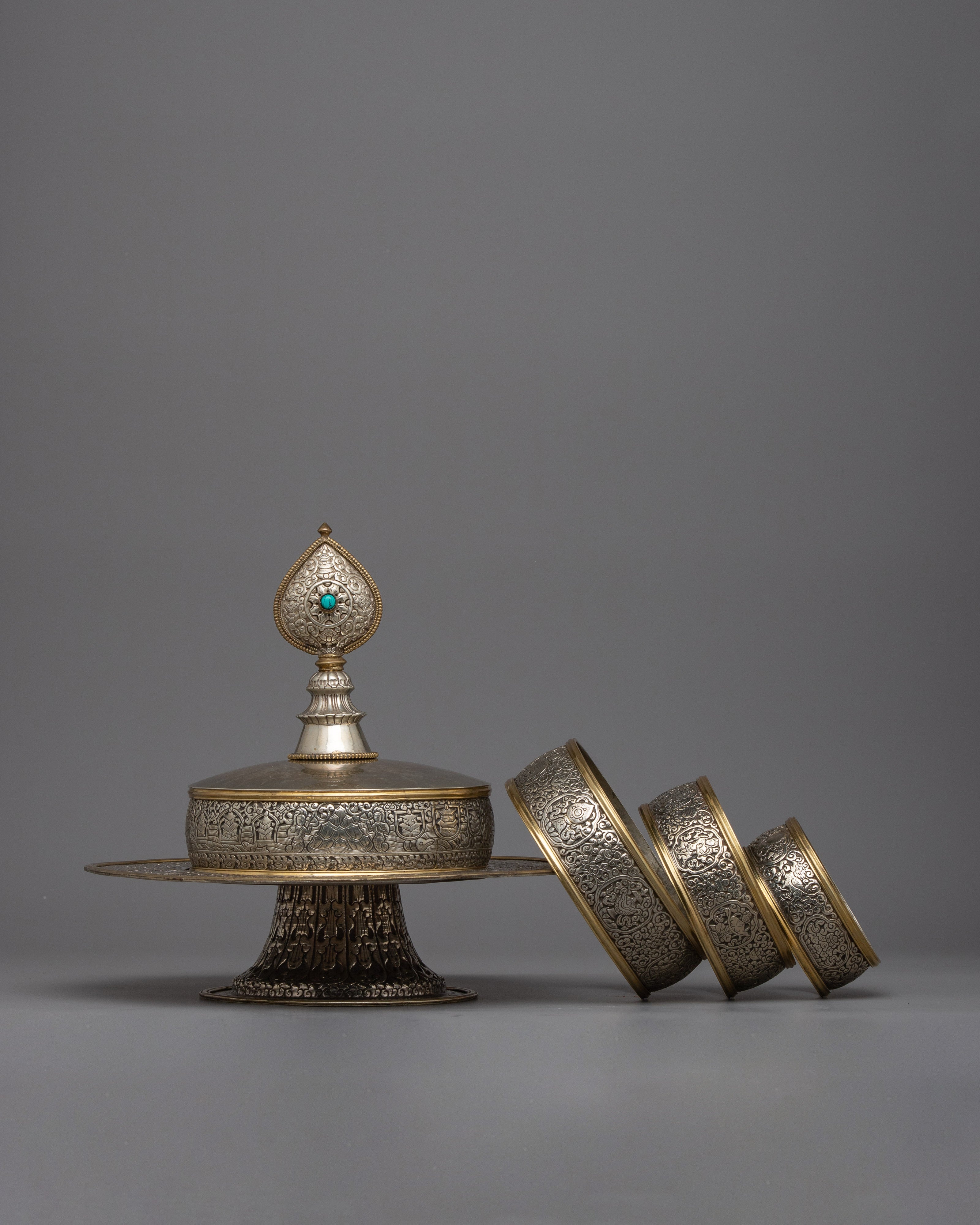 Rice Offering Mandala Set | Elevate Your Spiritual Offerings with Handcrafted Elegance