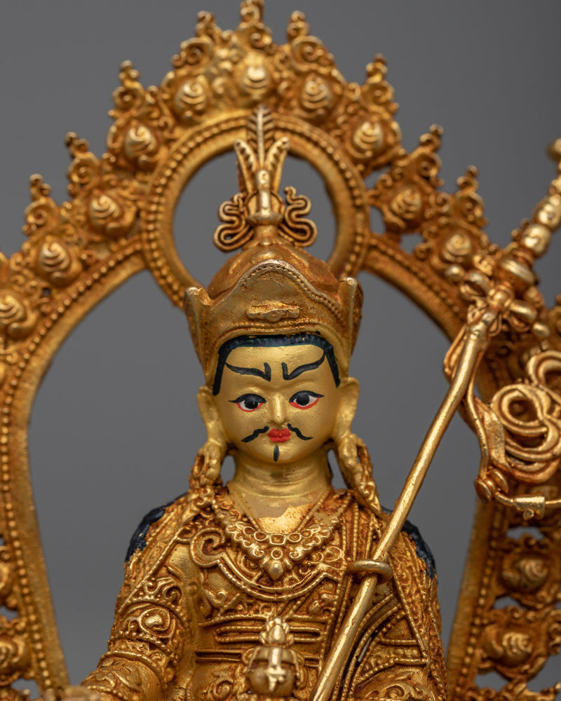 Machine-Made Guru Rinpoche Statue | Precision Craftsmanship for Spiritual Reverenc