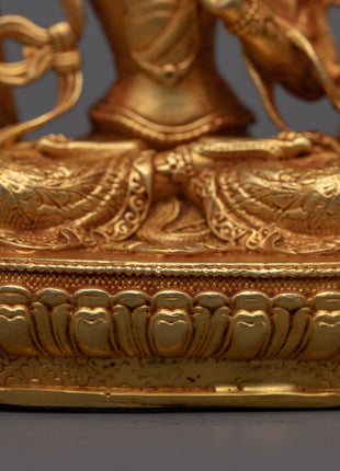 Goddess Machine Made White Tara Statue | Serene Symbol of Compassion and Healing