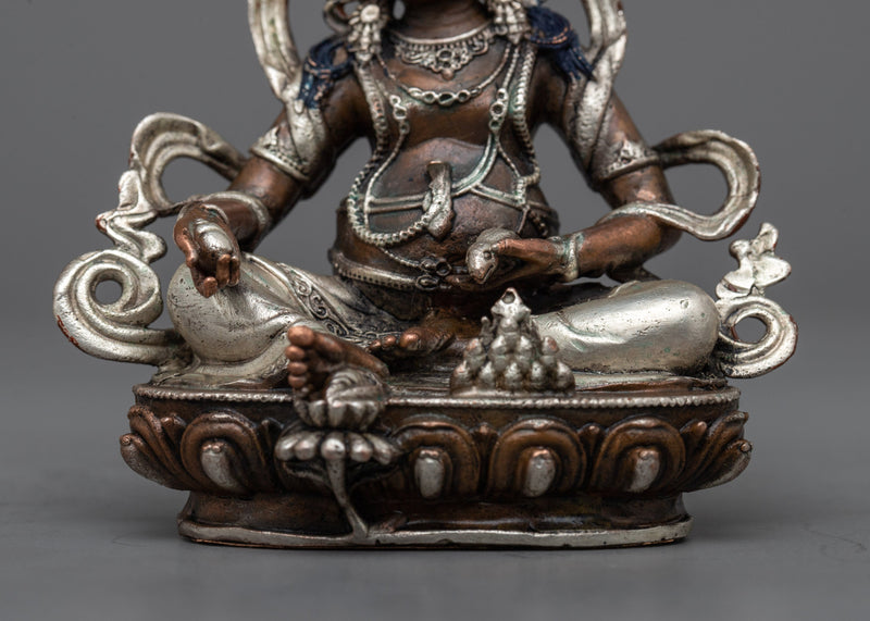 Oxidized Dzambhala Machine Made Statue | Symbol of Wealth and Spiritual Abundance