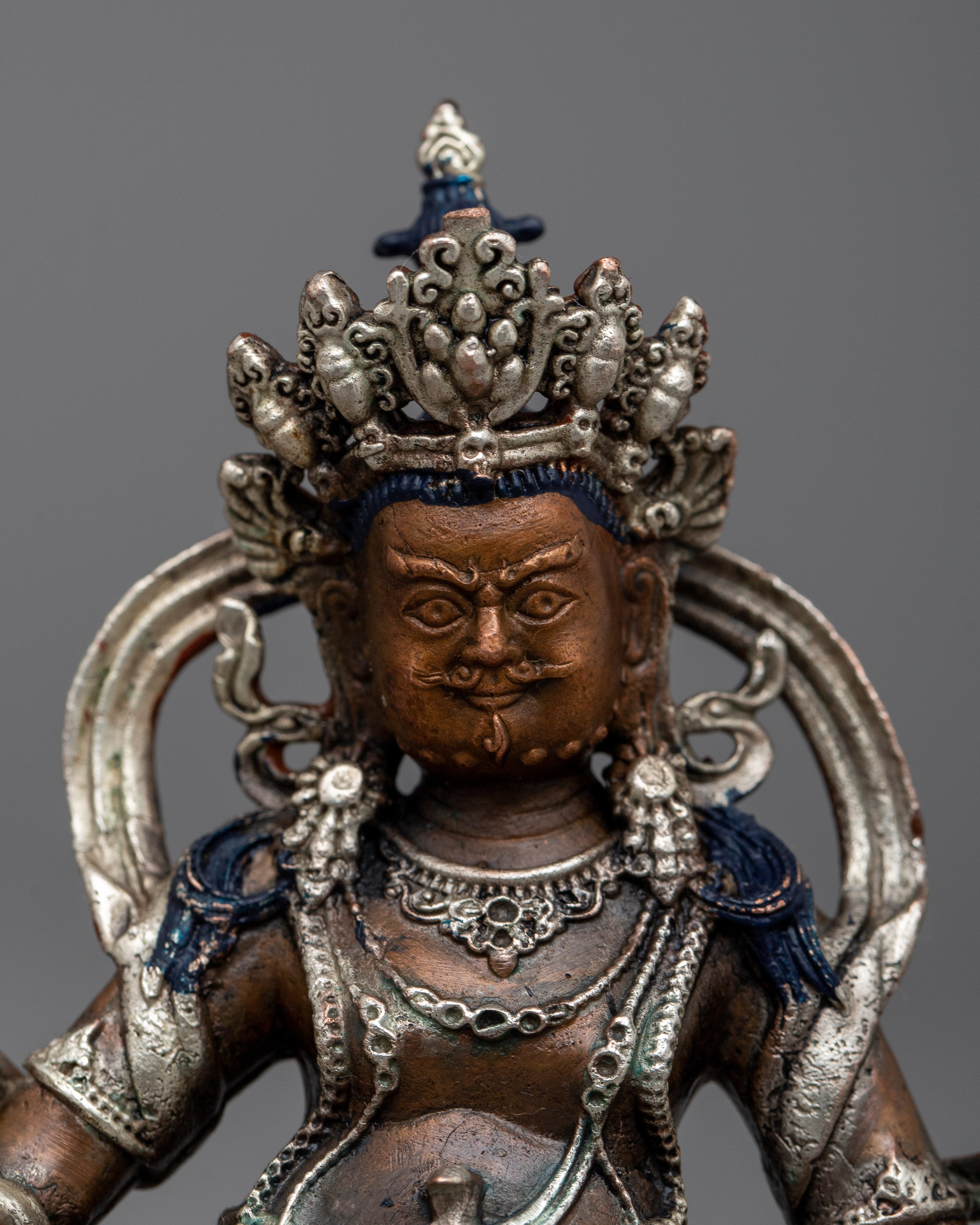 Oxidized Dzambhala Machine Made Statue | Symbol of Wealth and Spiritual Abundance