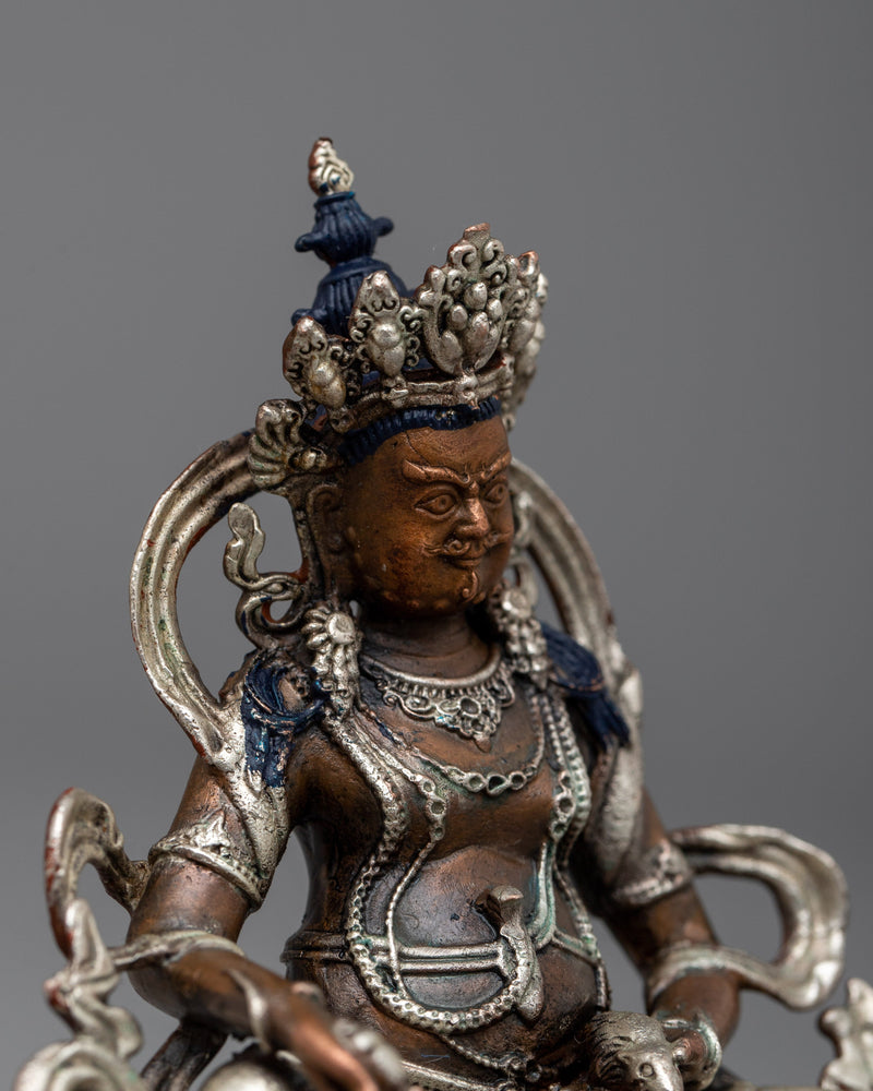 Oxidized Dzambhala Machine Made Statue | Symbol of Wealth and Spiritual Abundance