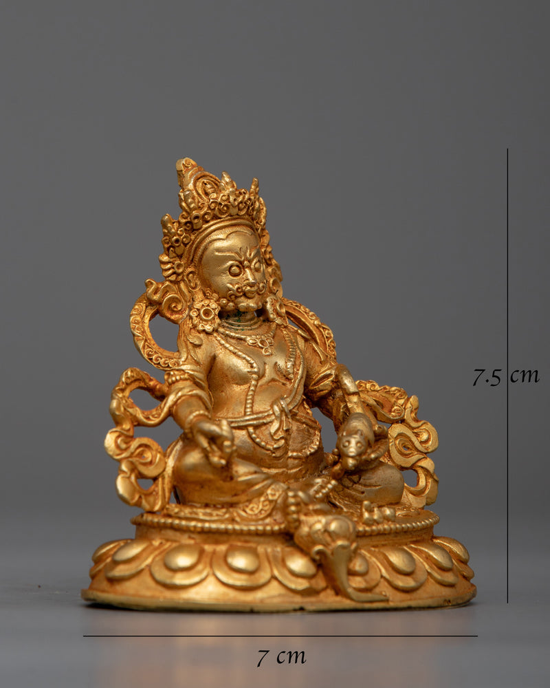 Copper Deity Dzambhala Statue | Perfect for Sacred Spaces