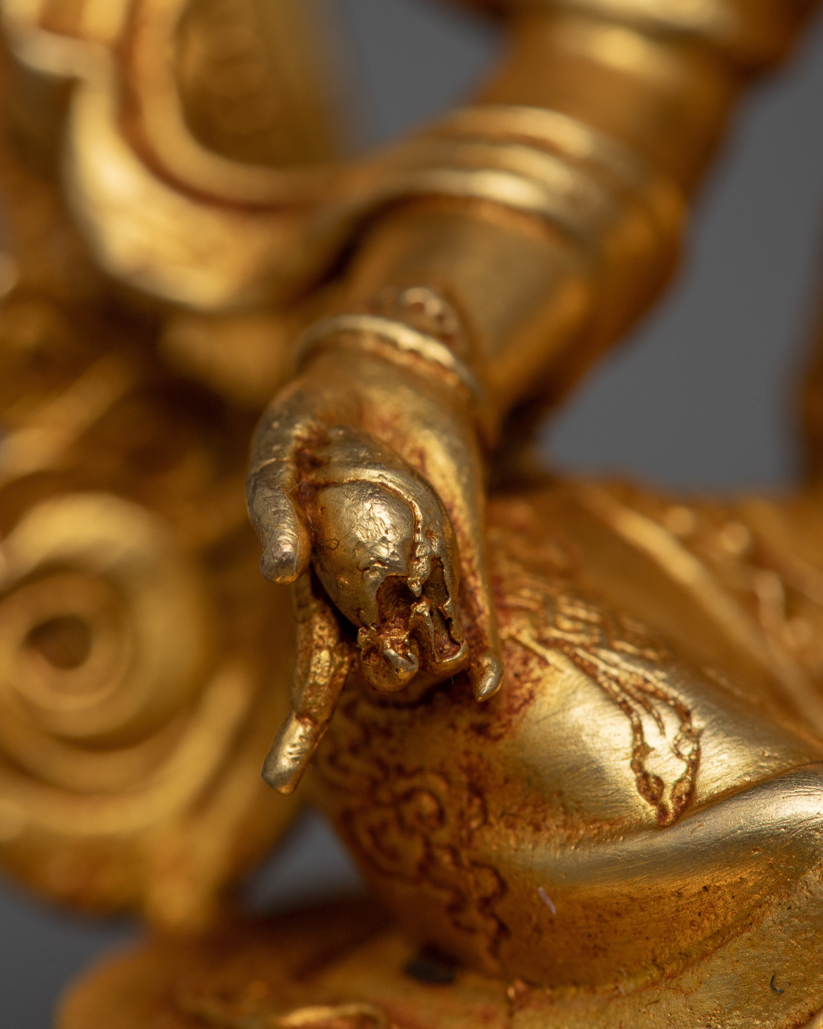 Copper Dzambhala Deity Statue | Embodying the Spirit of Wealth and Abundance
