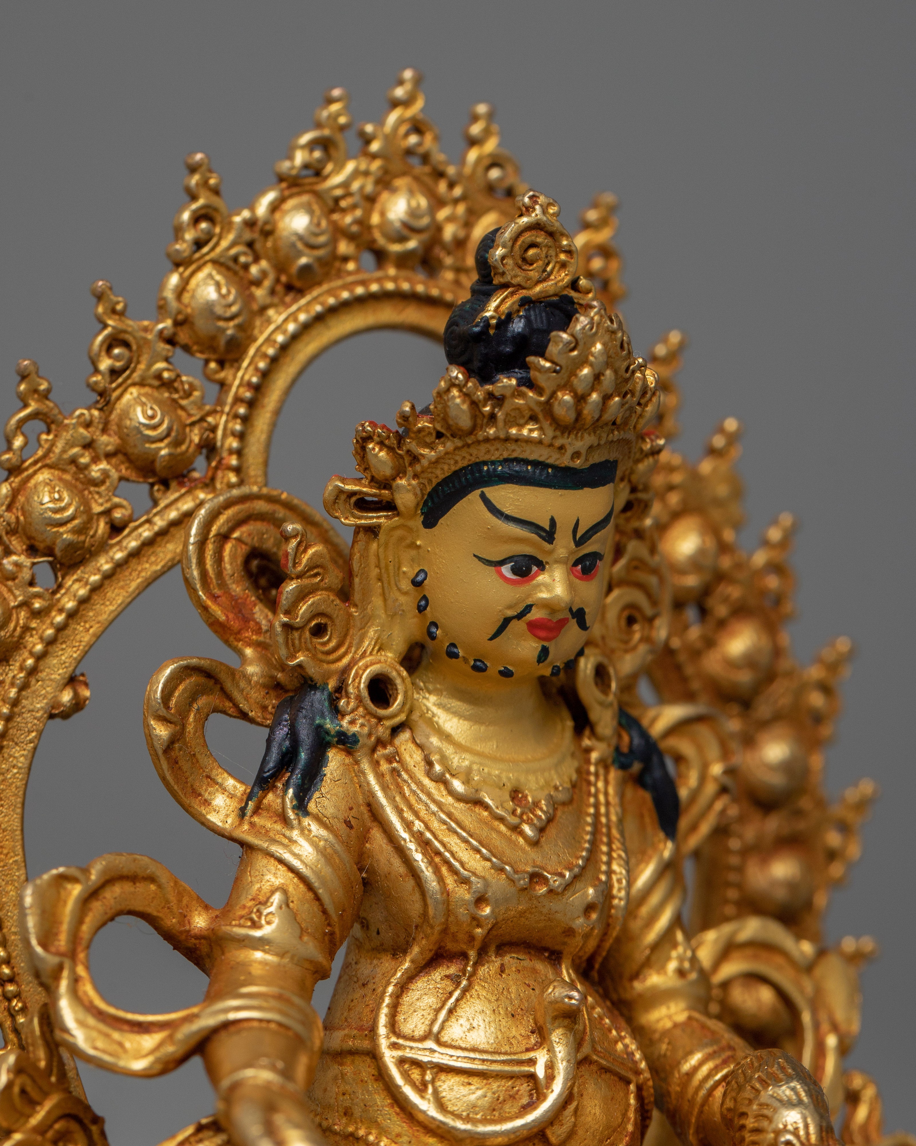 Copper Dzambhala Deity Statue | Embodying the Spirit of Wealth and Abundance