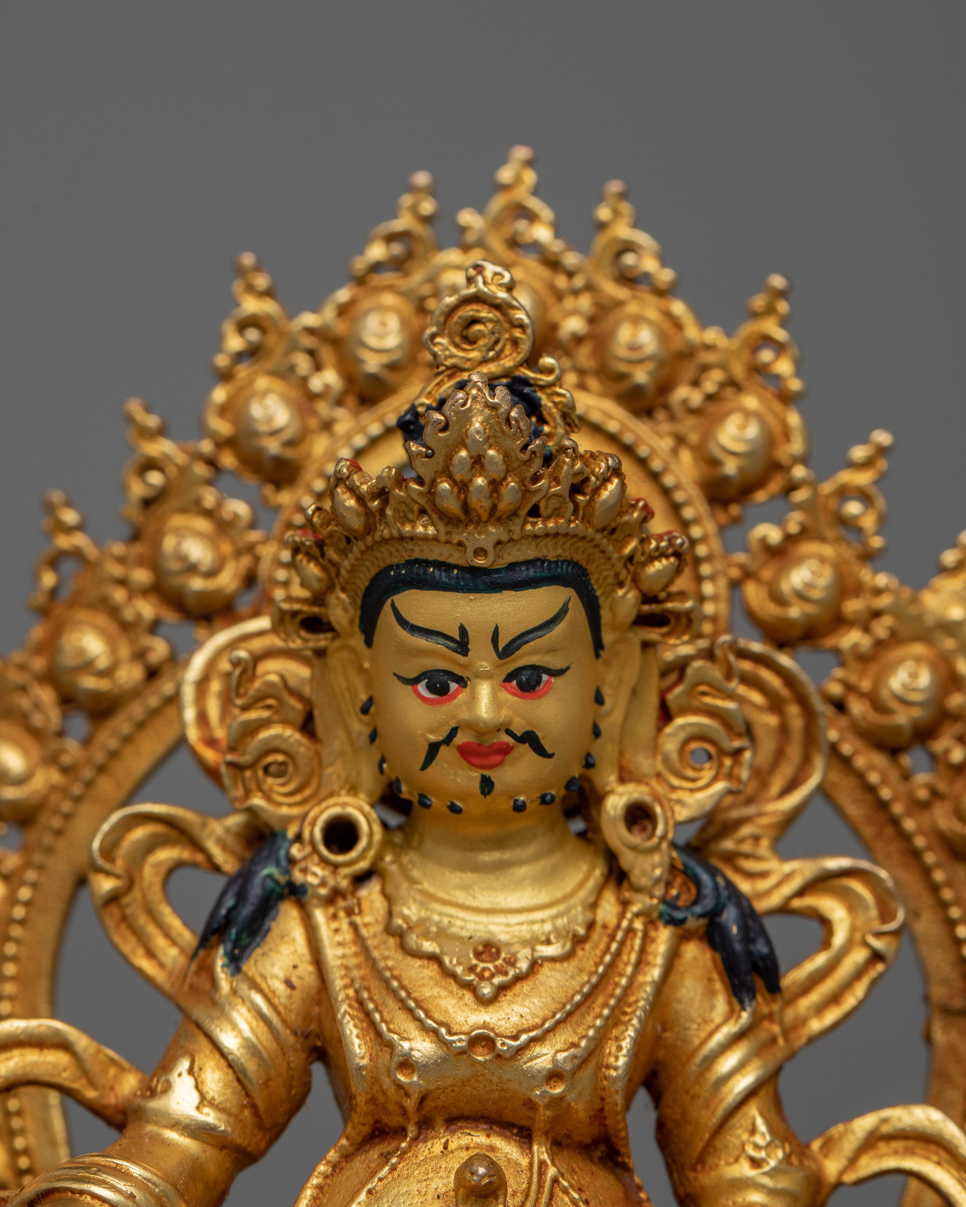 Copper Dzambhala Deity Statue | Embodying the Spirit of Wealth and Abundance