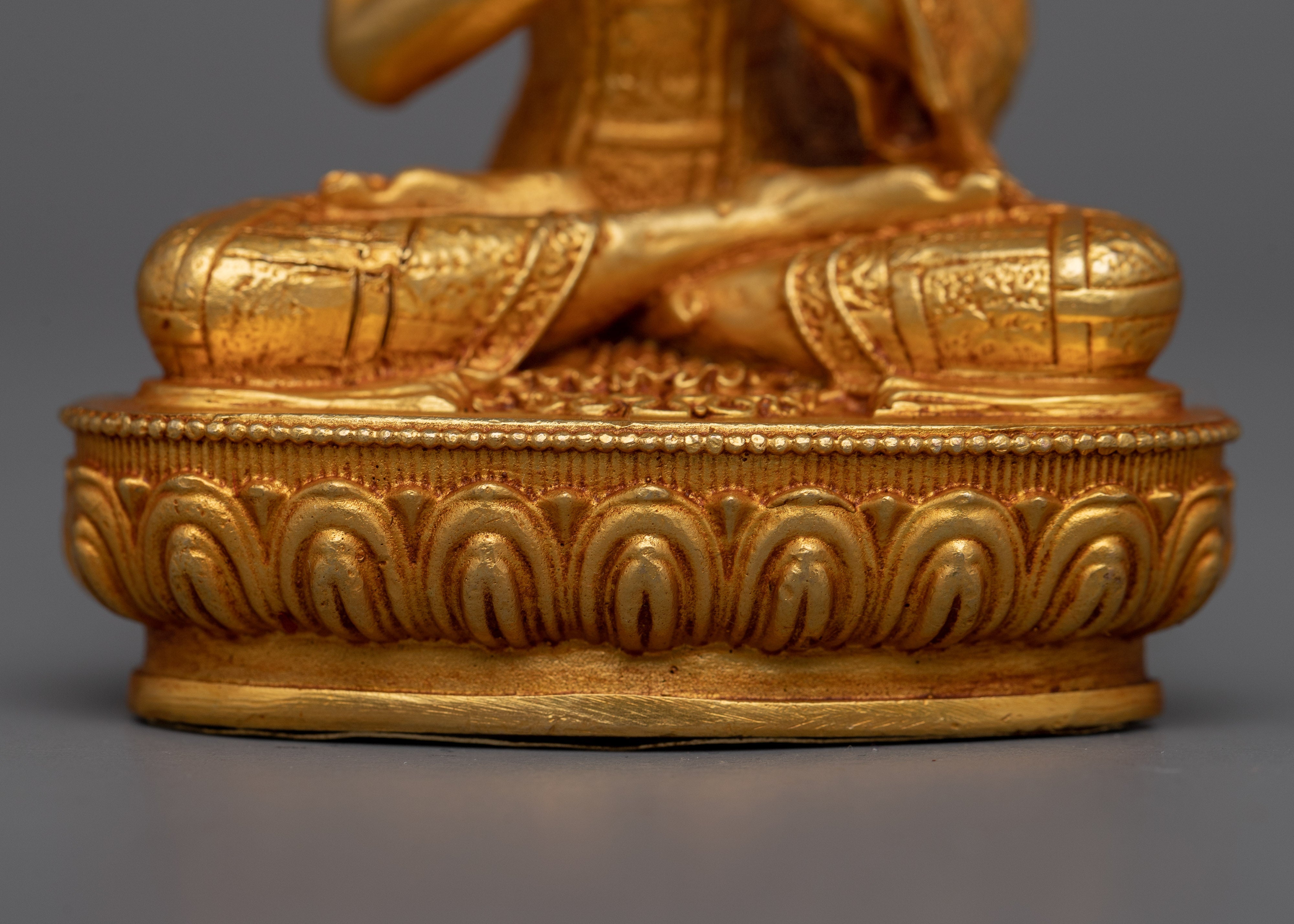 Vairocana Buddha Machine Made Statue | 24K Gold Plating for Radiant Spiritual Presence