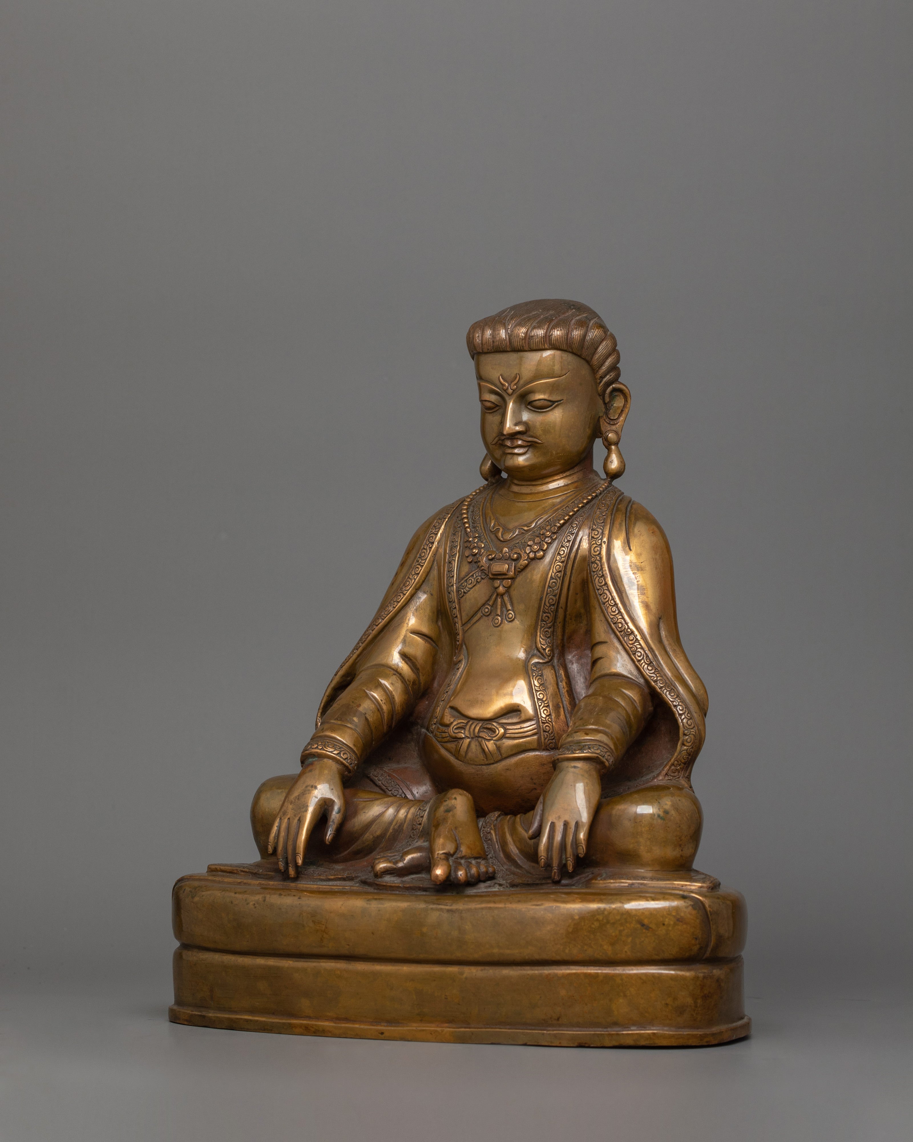 Handmade Marpha Buddhist Copper Statue | Nepalese Shrine Art