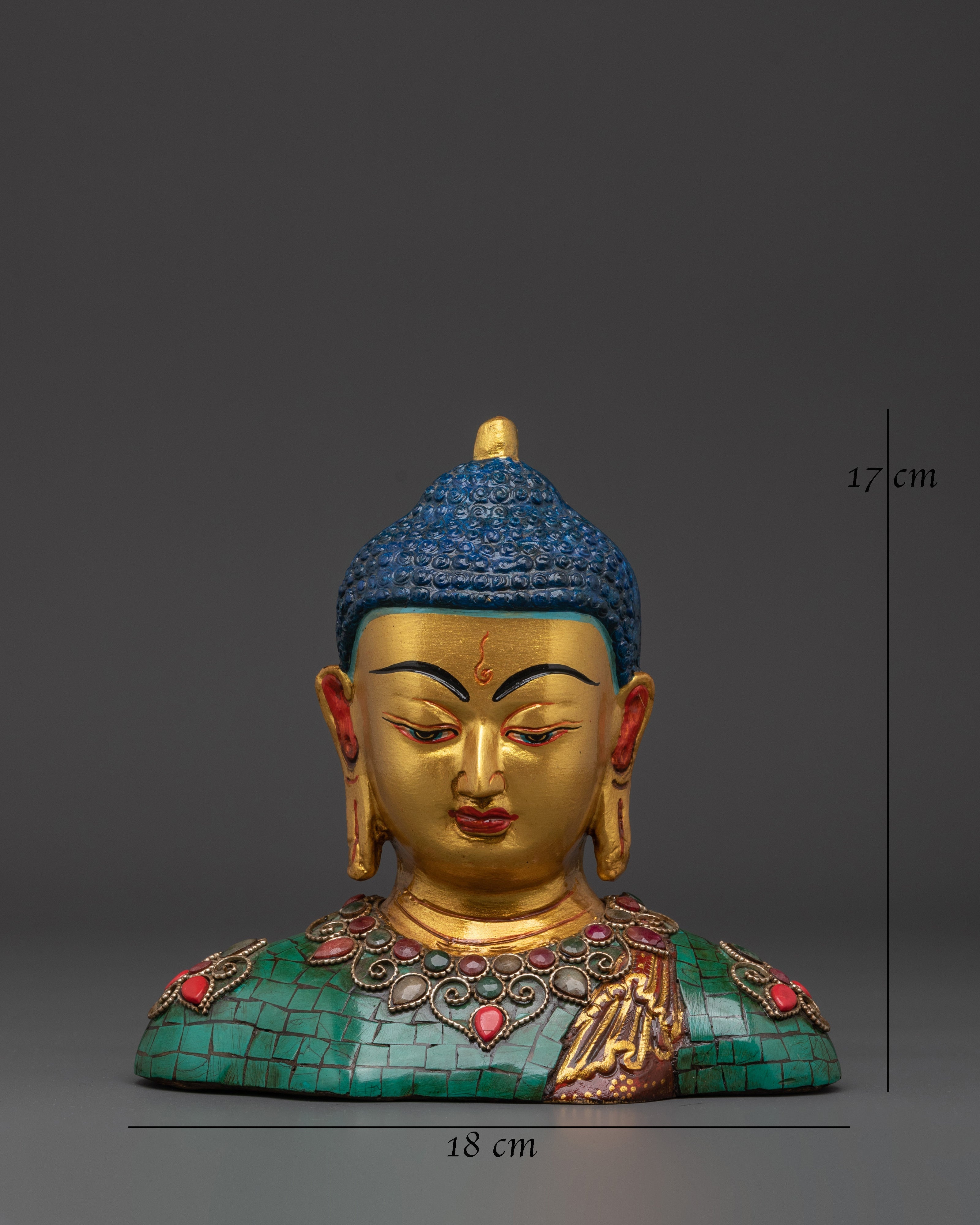 Handcrafted Buddha Head Sculpture | Buddhist Home Decor