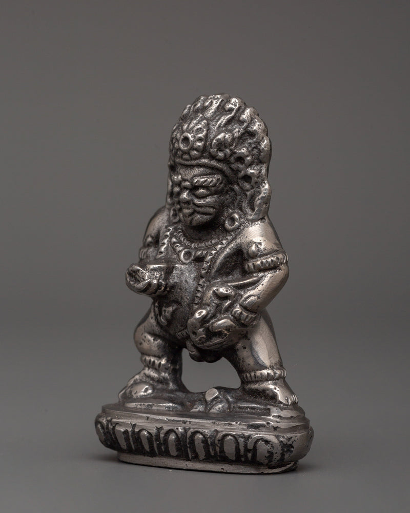 Black Dzambhala Figurine | Hindu God of Wealth Kubera