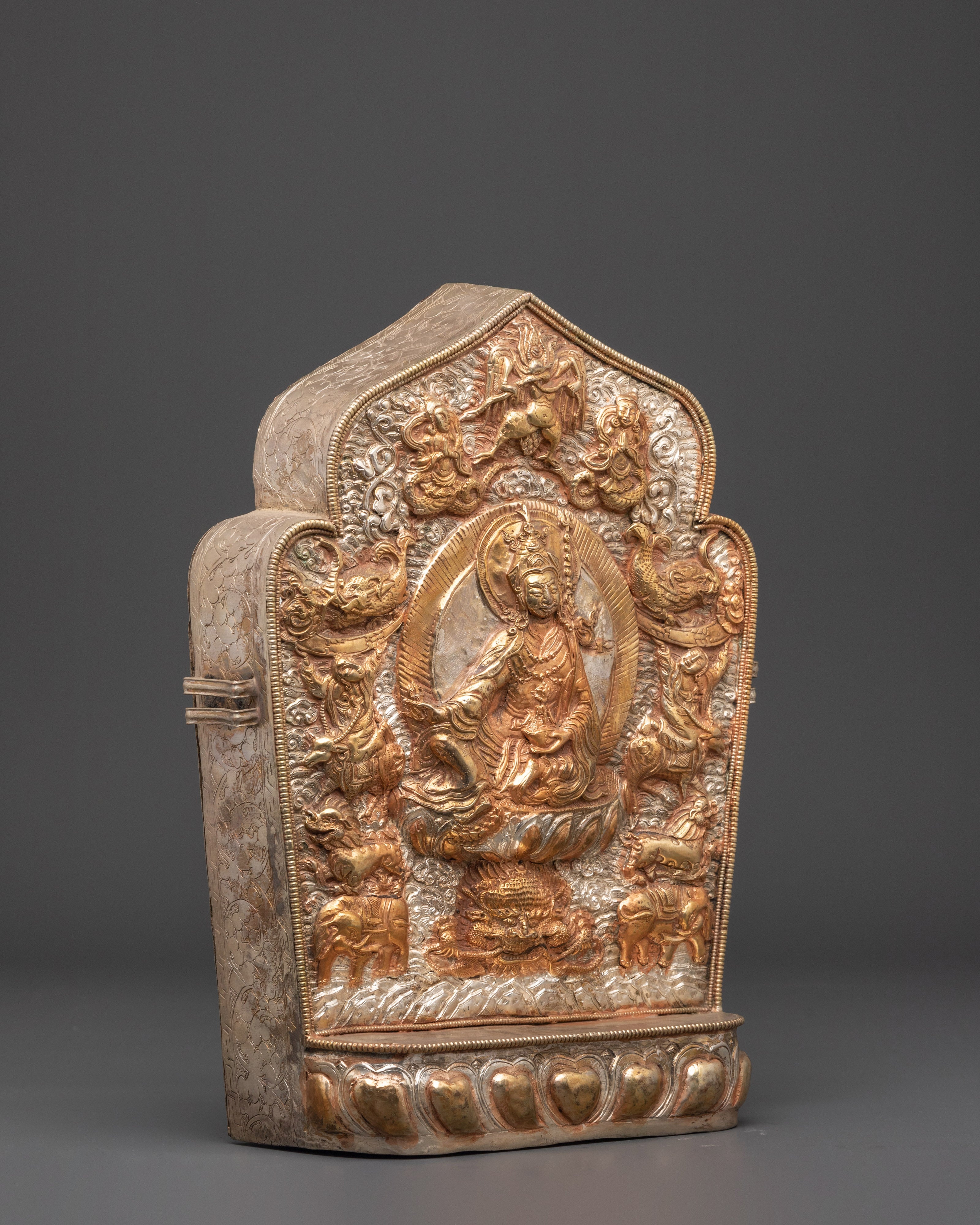 Handmade Tibetan Ghau with Padmasambhava | Sacred Buddhist Amulet