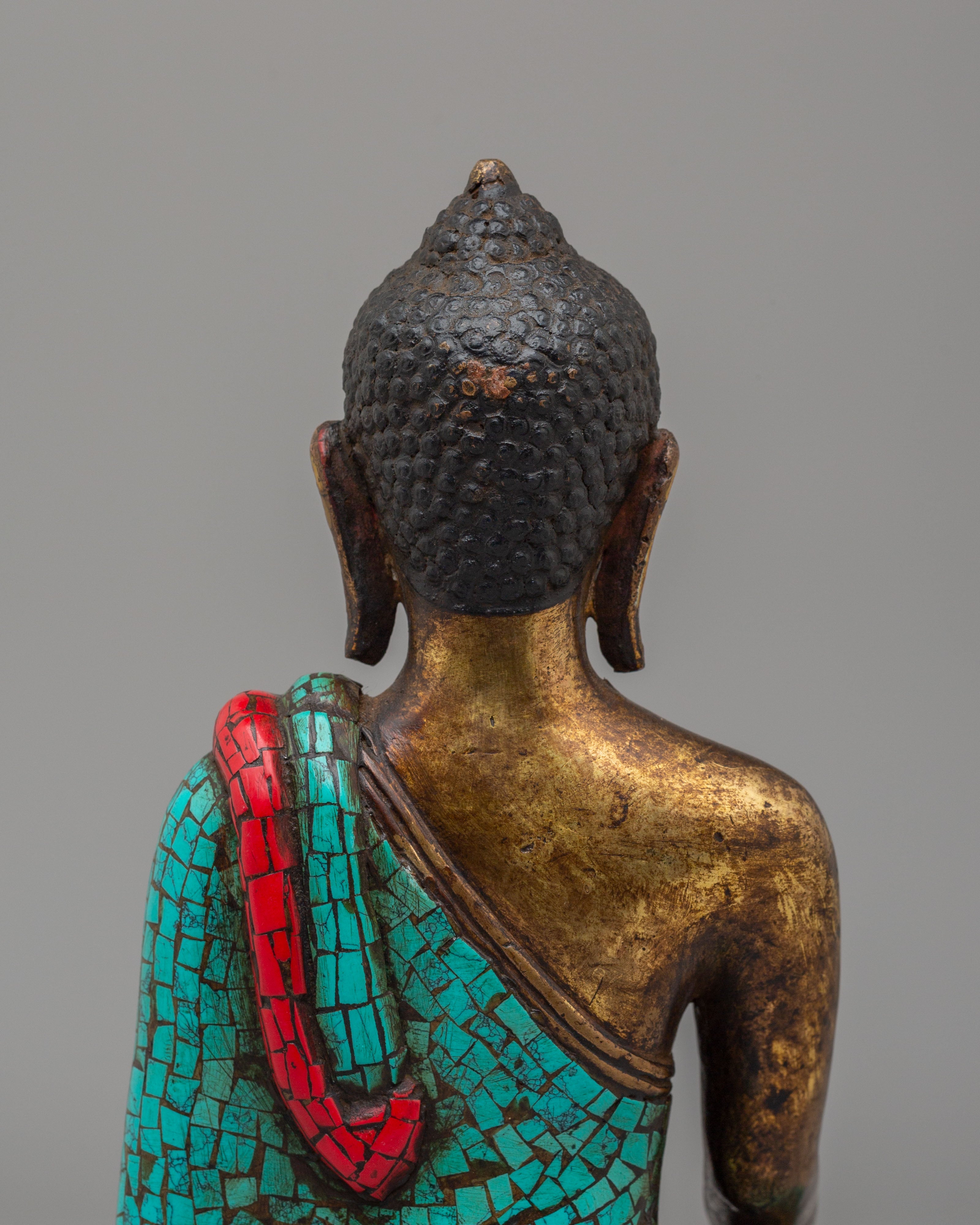 Historical Altar Shakyamuni Buddha Figurine | Traditional Buddha Statue
