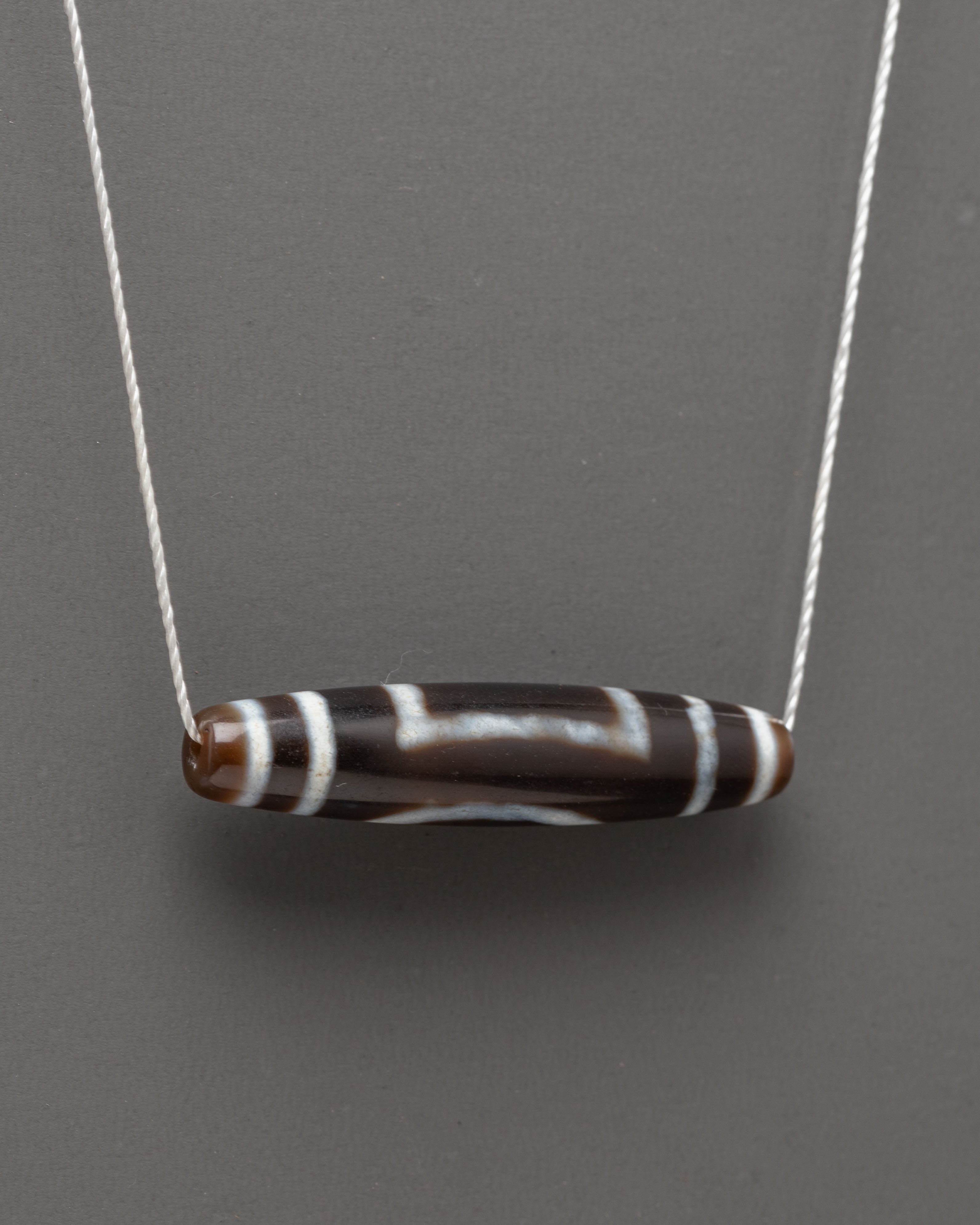 Traditional Tibetan Dzi Bead Locket | Himalayan Agate Pendant