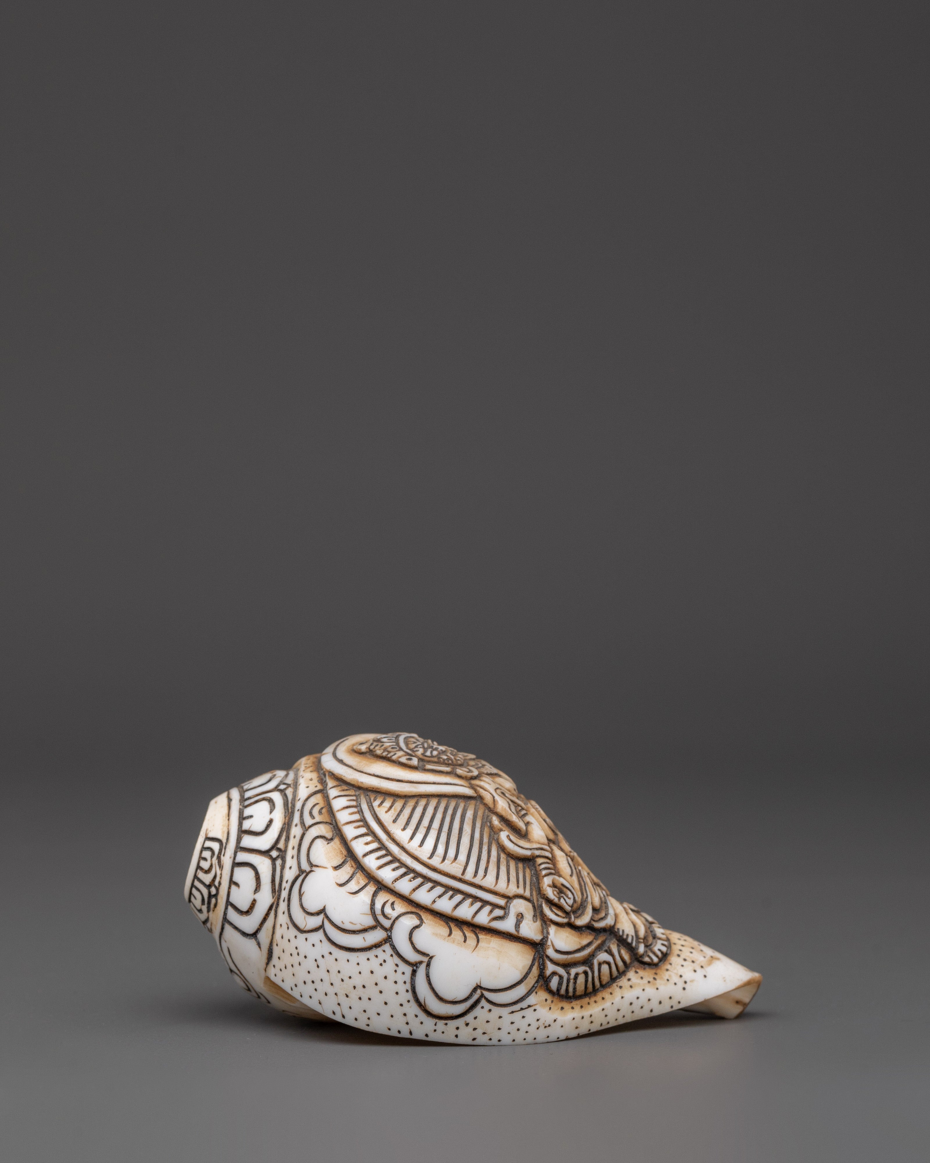 Dzambhala Conch | Sacred Buddhist Artifact