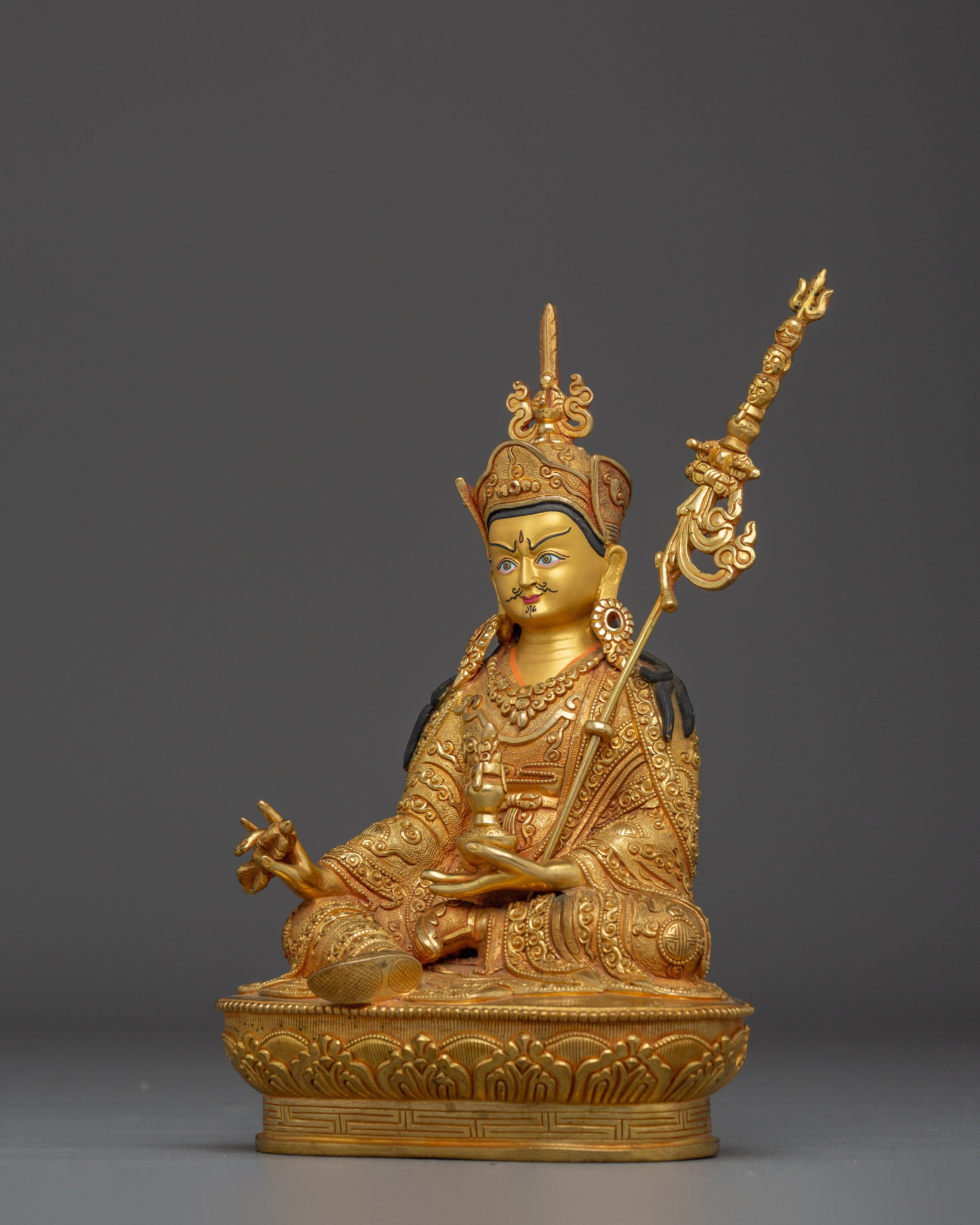 Tantric Buddhism Icon Guru Rinpoche | Handmade Nepal Art