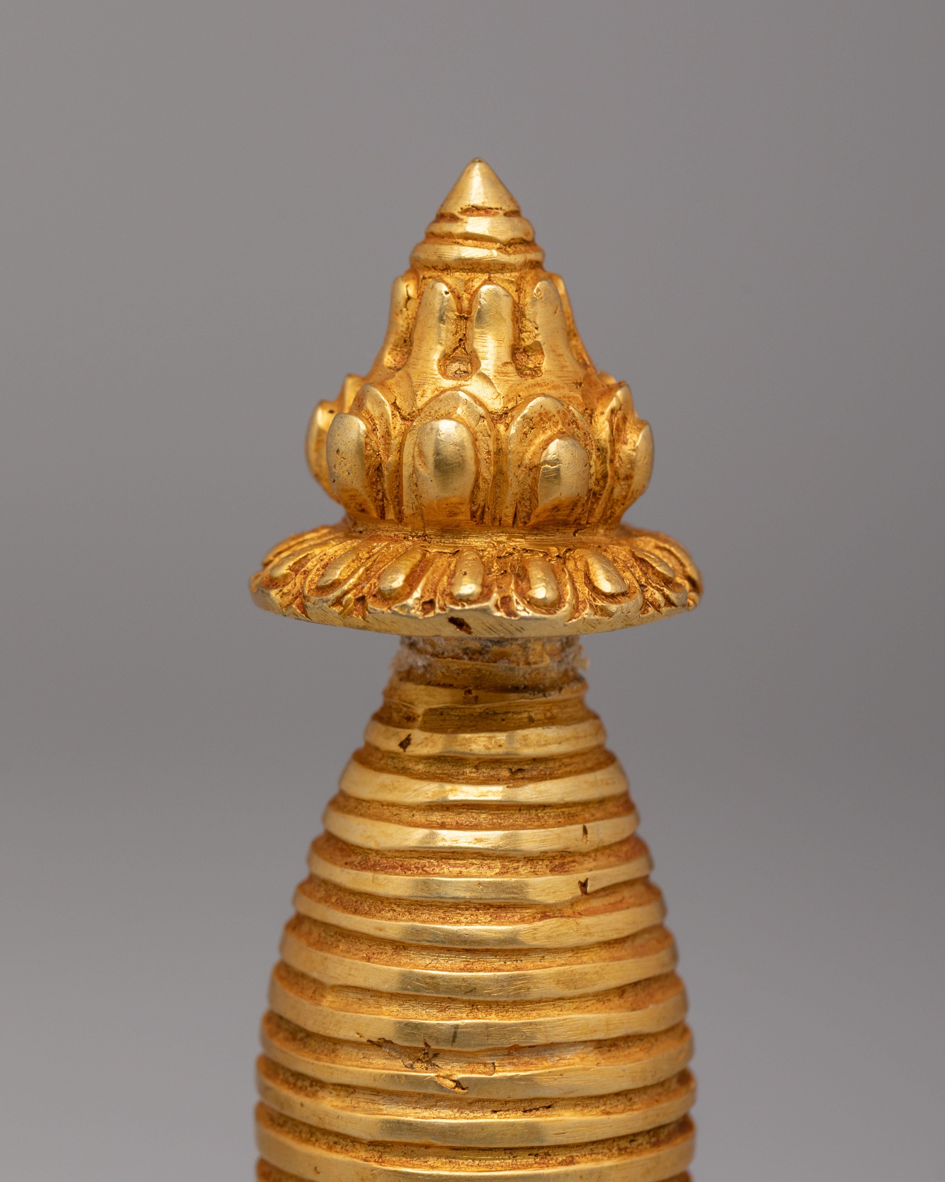 Kadampa Stupa Dharma Sacred Symbol | Copper Stupa for Spiritual Practice