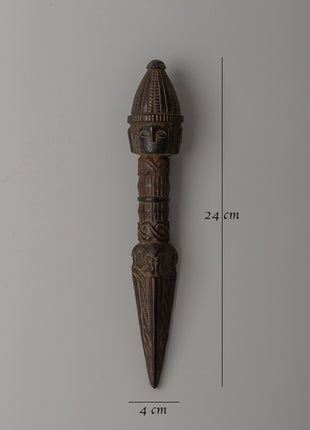 Sacred wooden Phurba dagger | Tantric Protection Tool