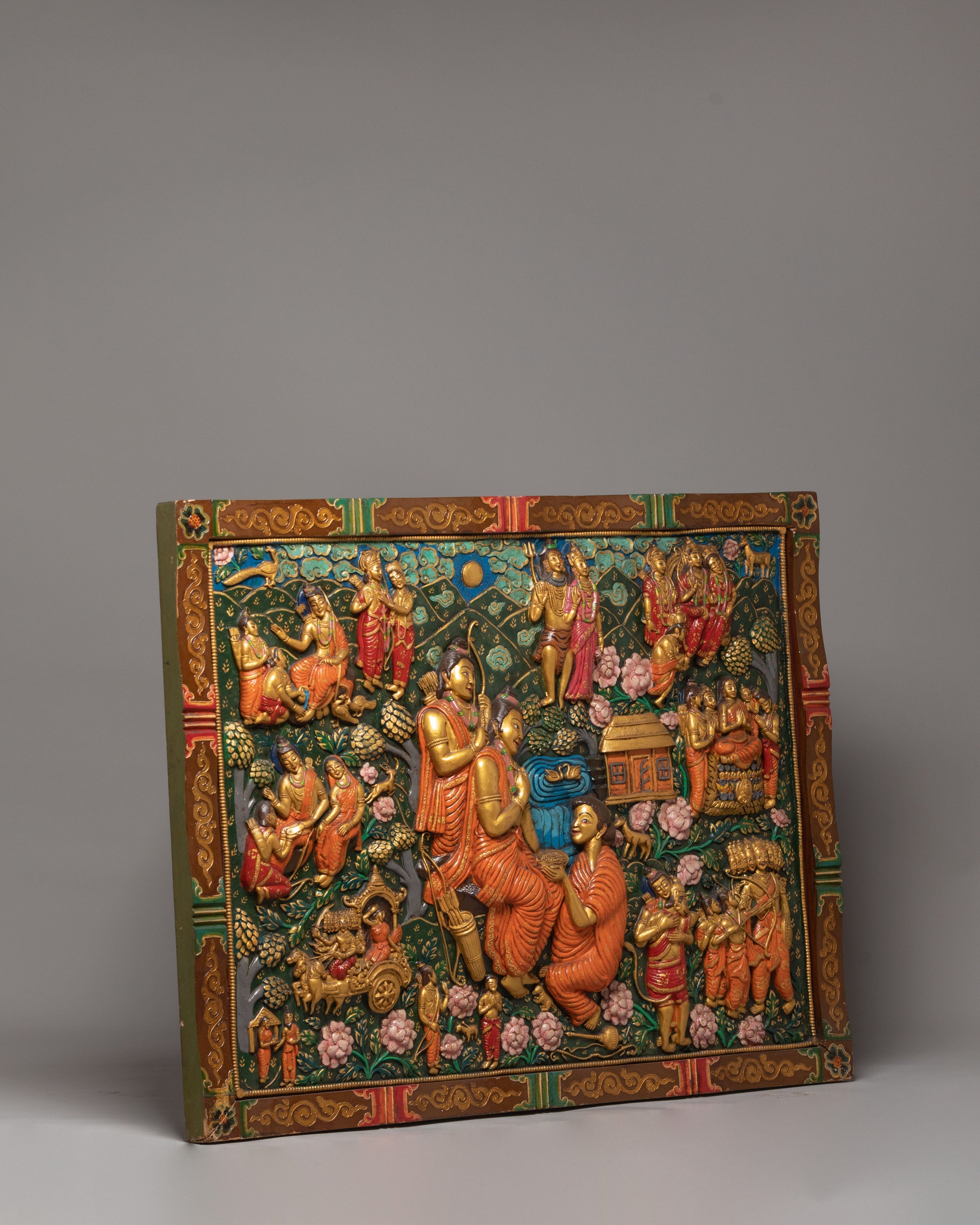 Hindu Deity Set Wall Hanging | Sacred Indian Gods Artwork