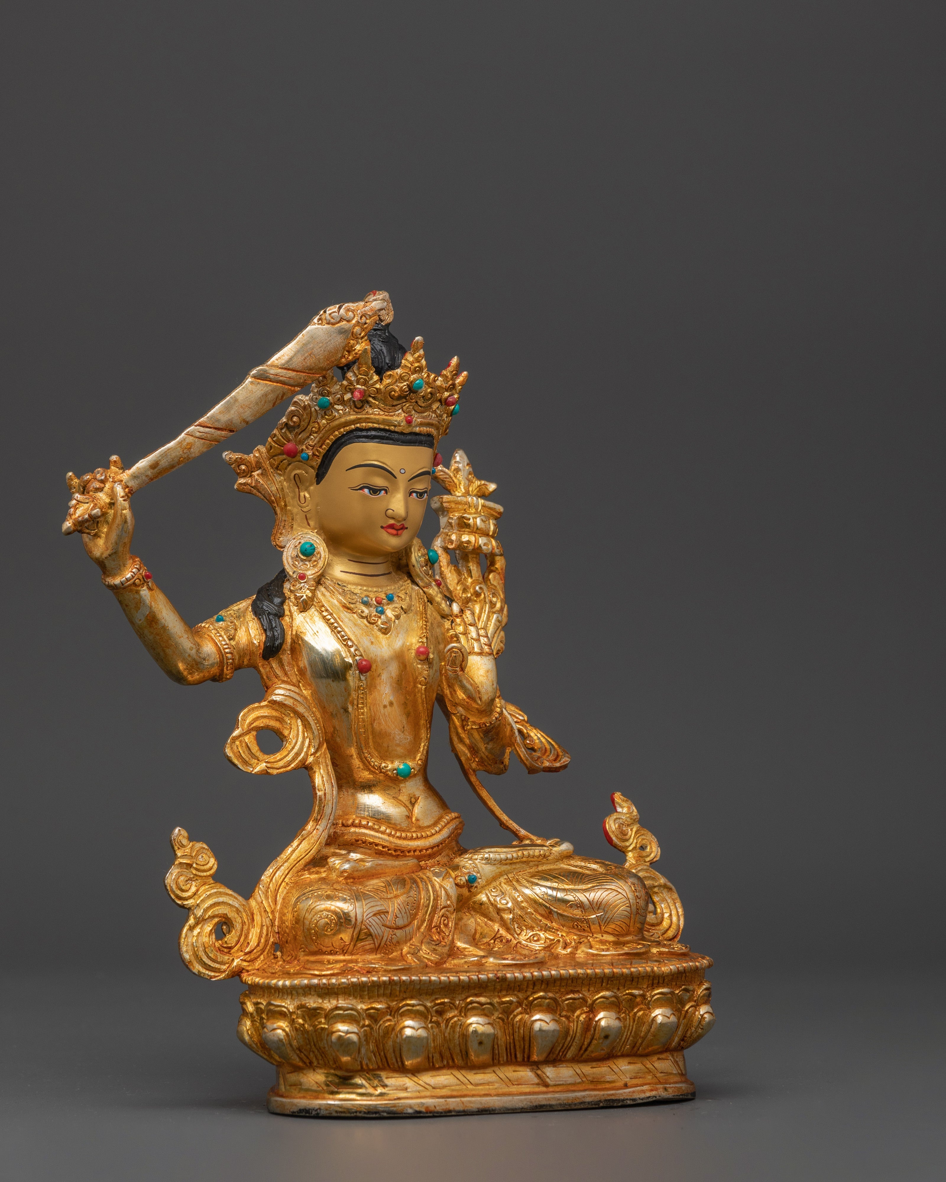 Divine Wisdom Manjushri | A Symbol of Enlightenment and Insight