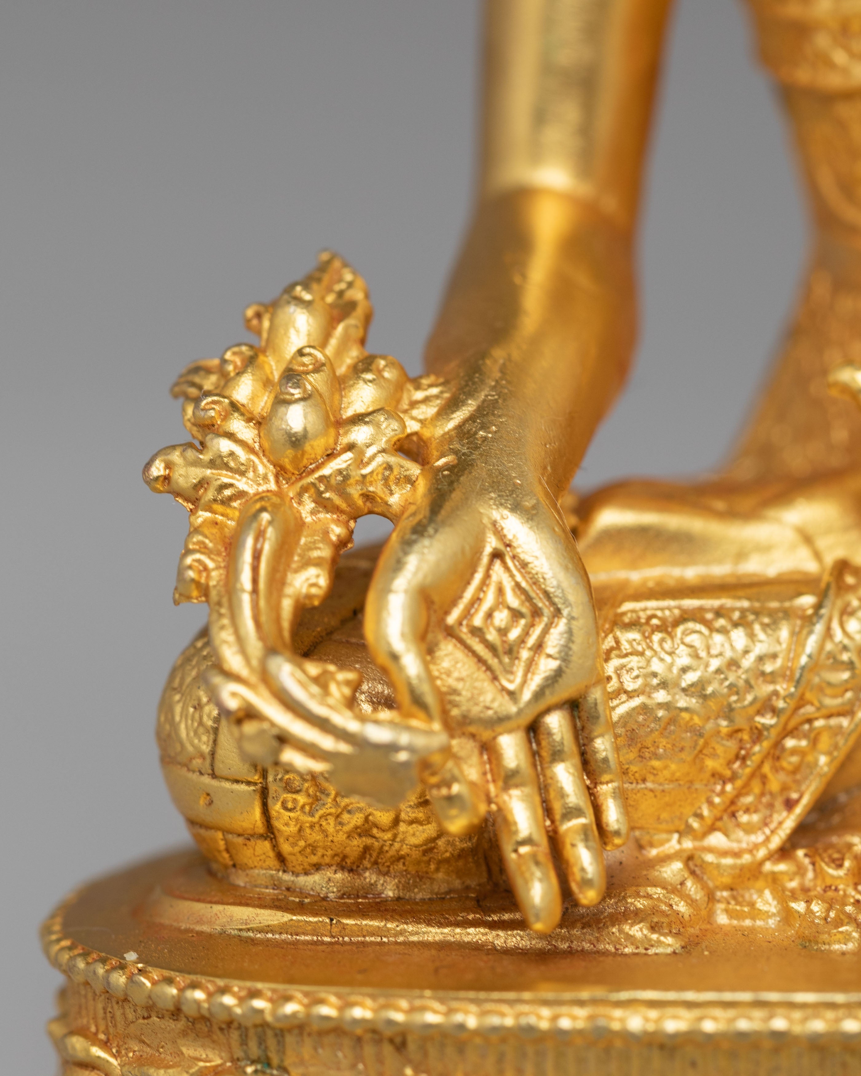 Sacred Medicine Buddha Deity Statue | Sangye Menla Altar Statue