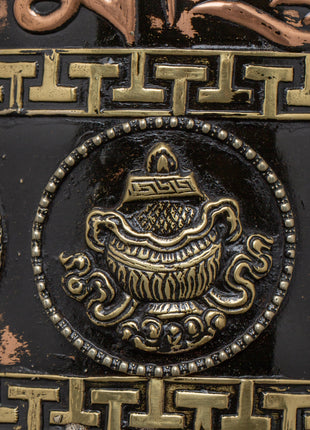 Engraved Copper Tibetan Prayer Wheel | Spiritual Ritual Decor