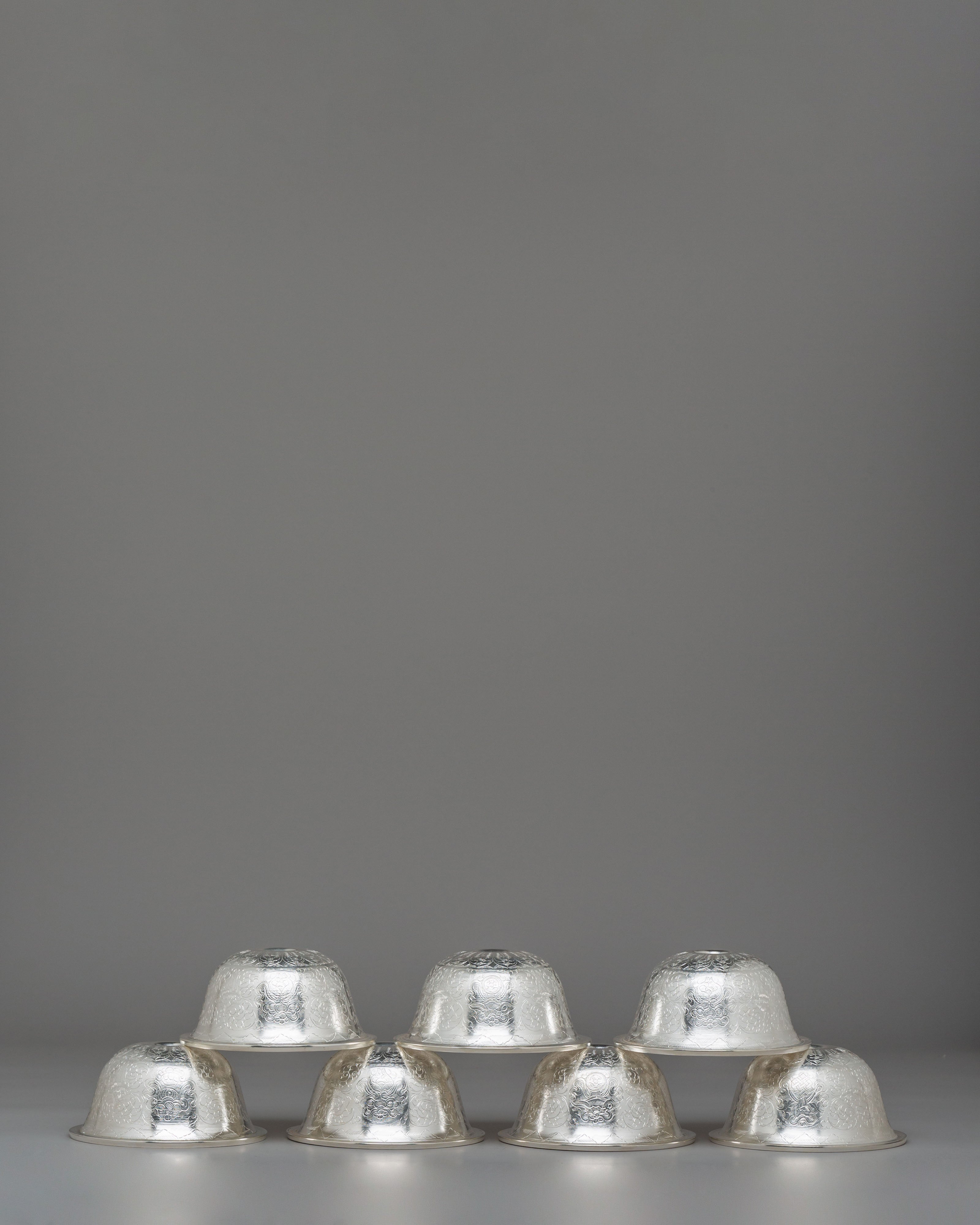 Traditional Altar Offering Bowls Set | Tibetan Meditation Set
