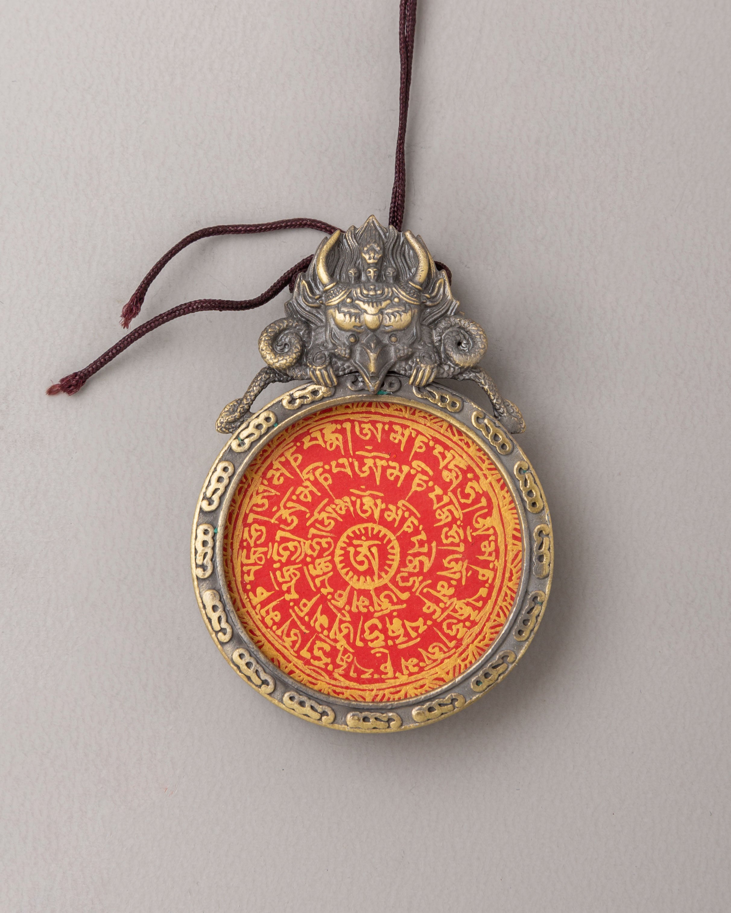 Buddhist Mantra Locket | Perfect for Meditation and Spiritual Practices