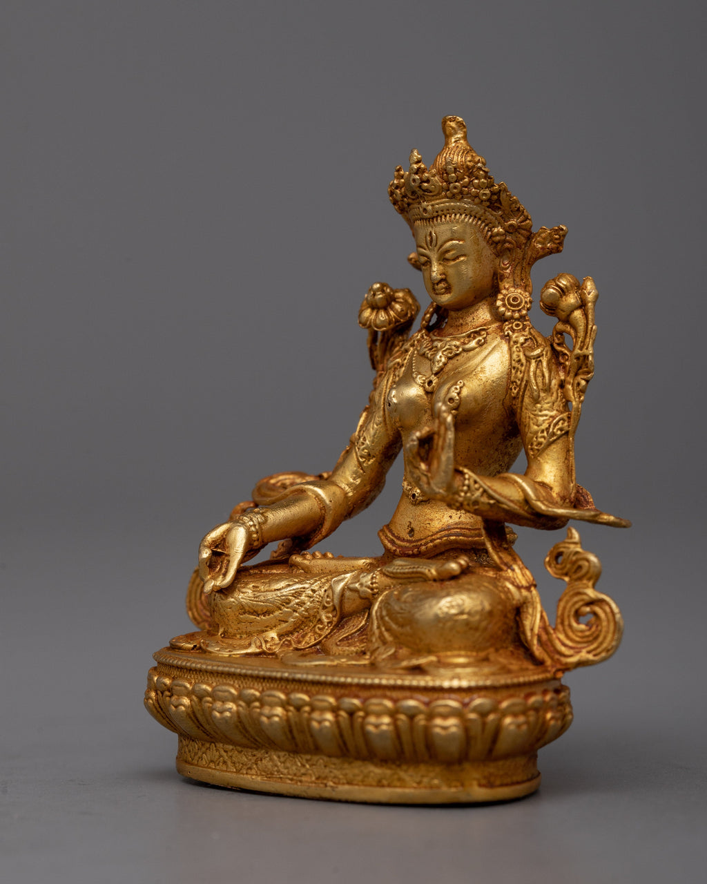 White Tara Machine Made Statue | Symbol of Compassion and Healing Grac