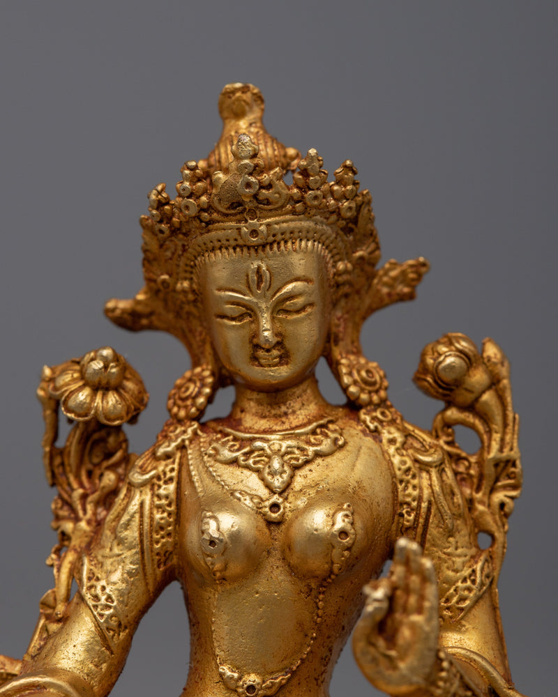 White Tara Machine Made Statue | Symbol of Compassion and Healing Grace