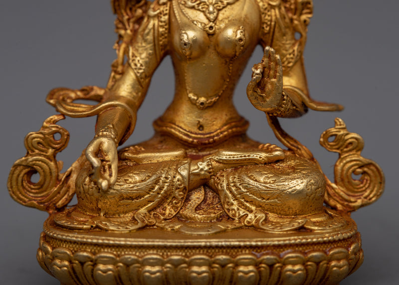 White Tara Machine Made Statue | Symbol of Compassion and Healing Grace