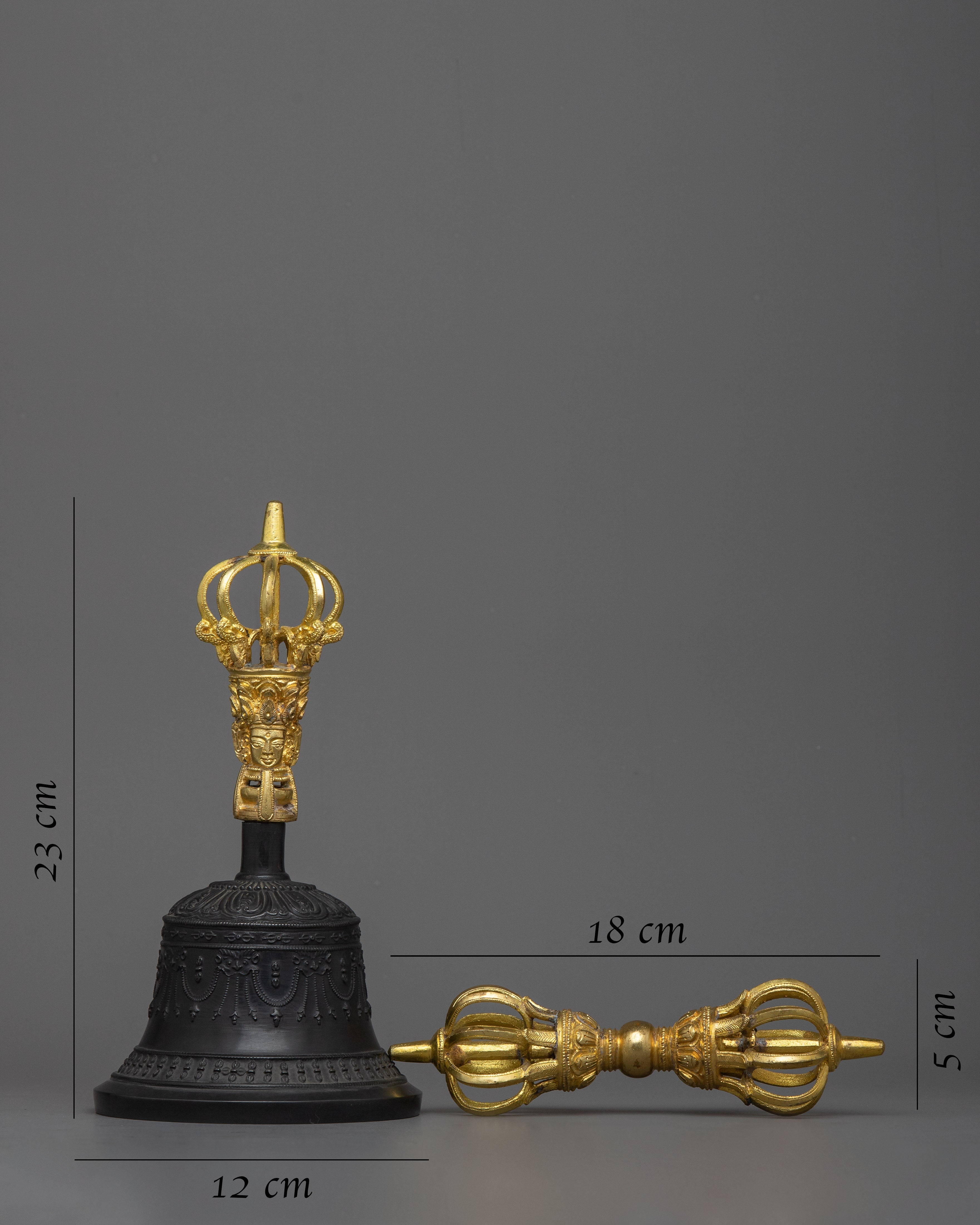 Vajra Dorje and Bell Set | Invoke Divine Power and Clarity with Sacred Tibetan Ritual Tools