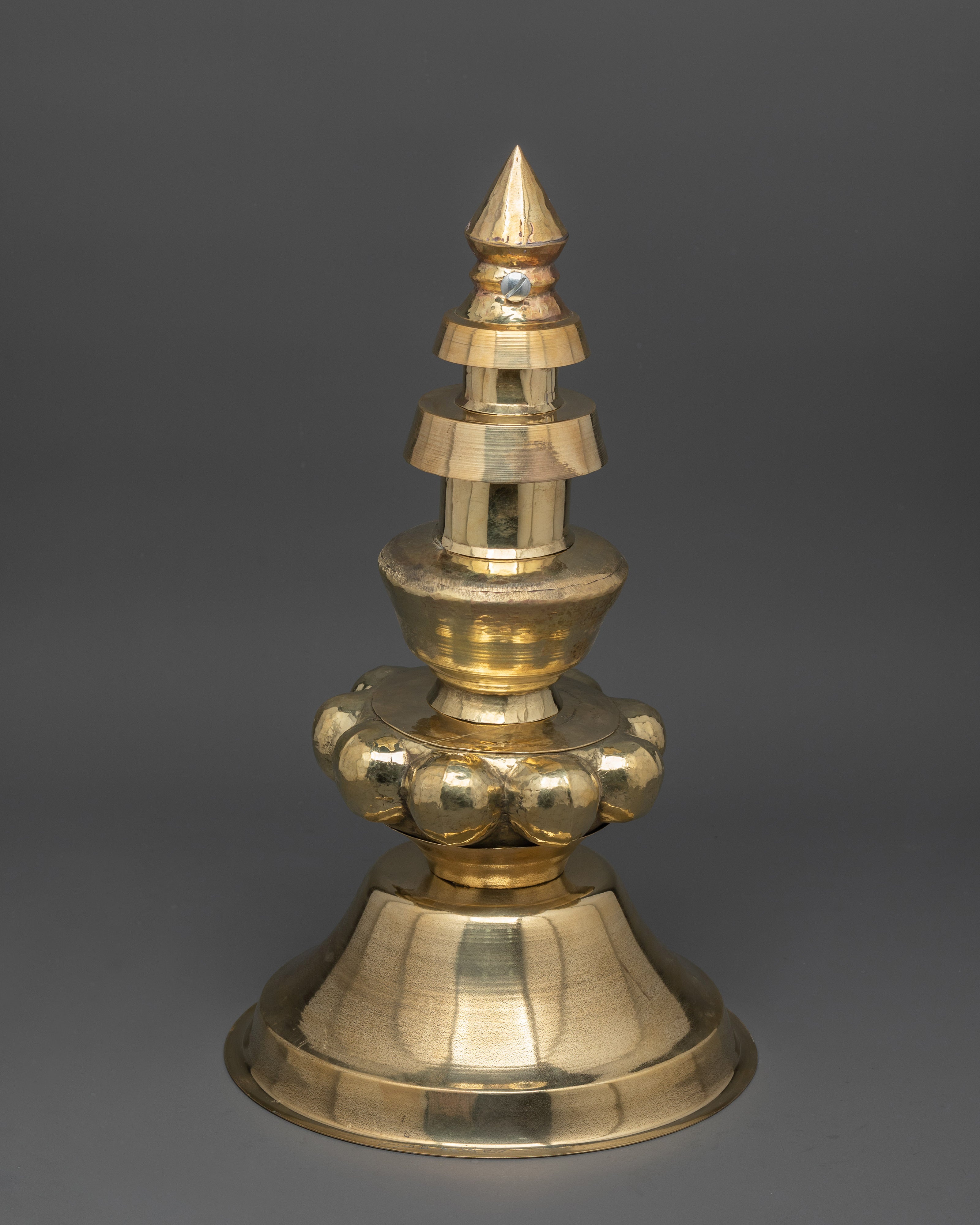 Large Handcrafted Brass Gajur | Sacred Temples and Shrines