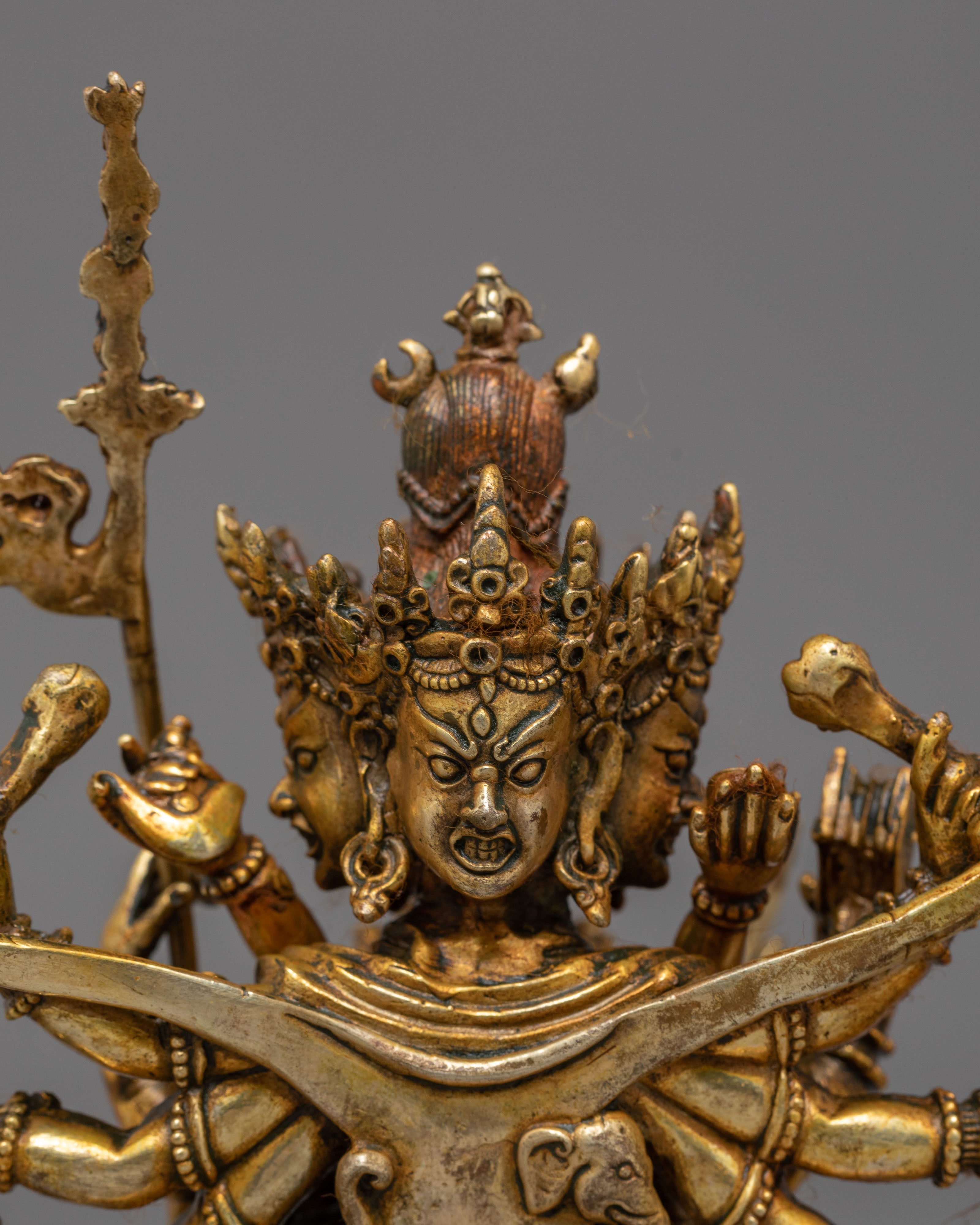 Statue of Tantric Deity Chakrasambhara | Handmade Buddhist Sculpture