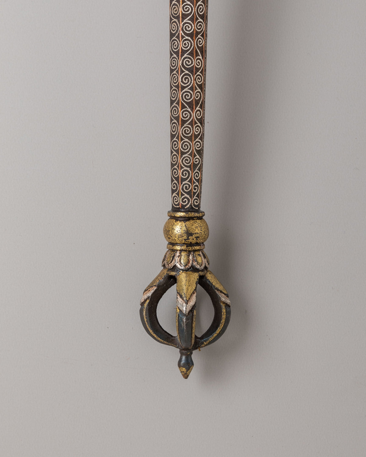Handcrafted Khatvanga Staff | Sacred Buddhist Artifact for Meditation and Altar Display