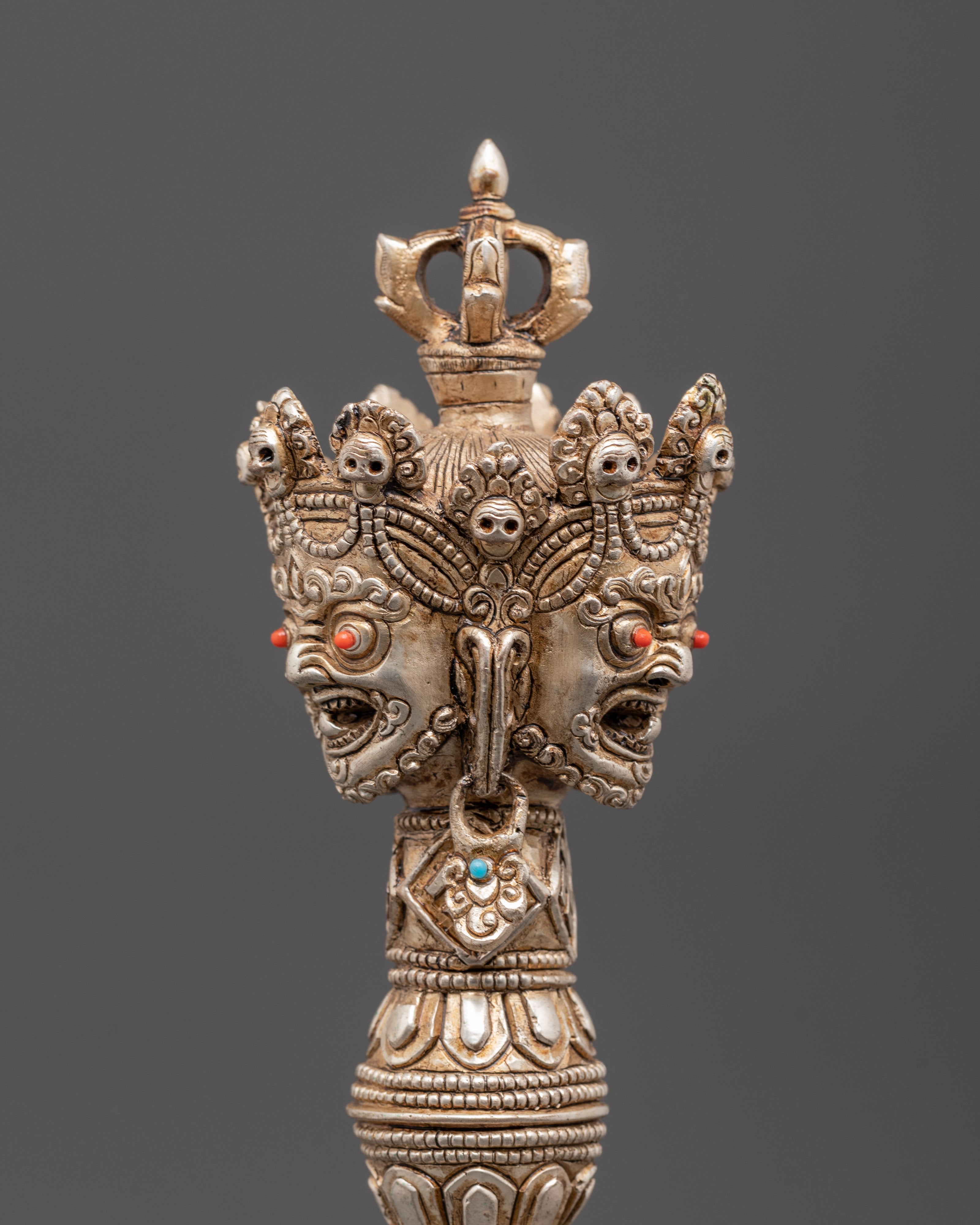 Silver Plated Phurba for Ritual Ceremonies | Meditation & Spiritual Protection