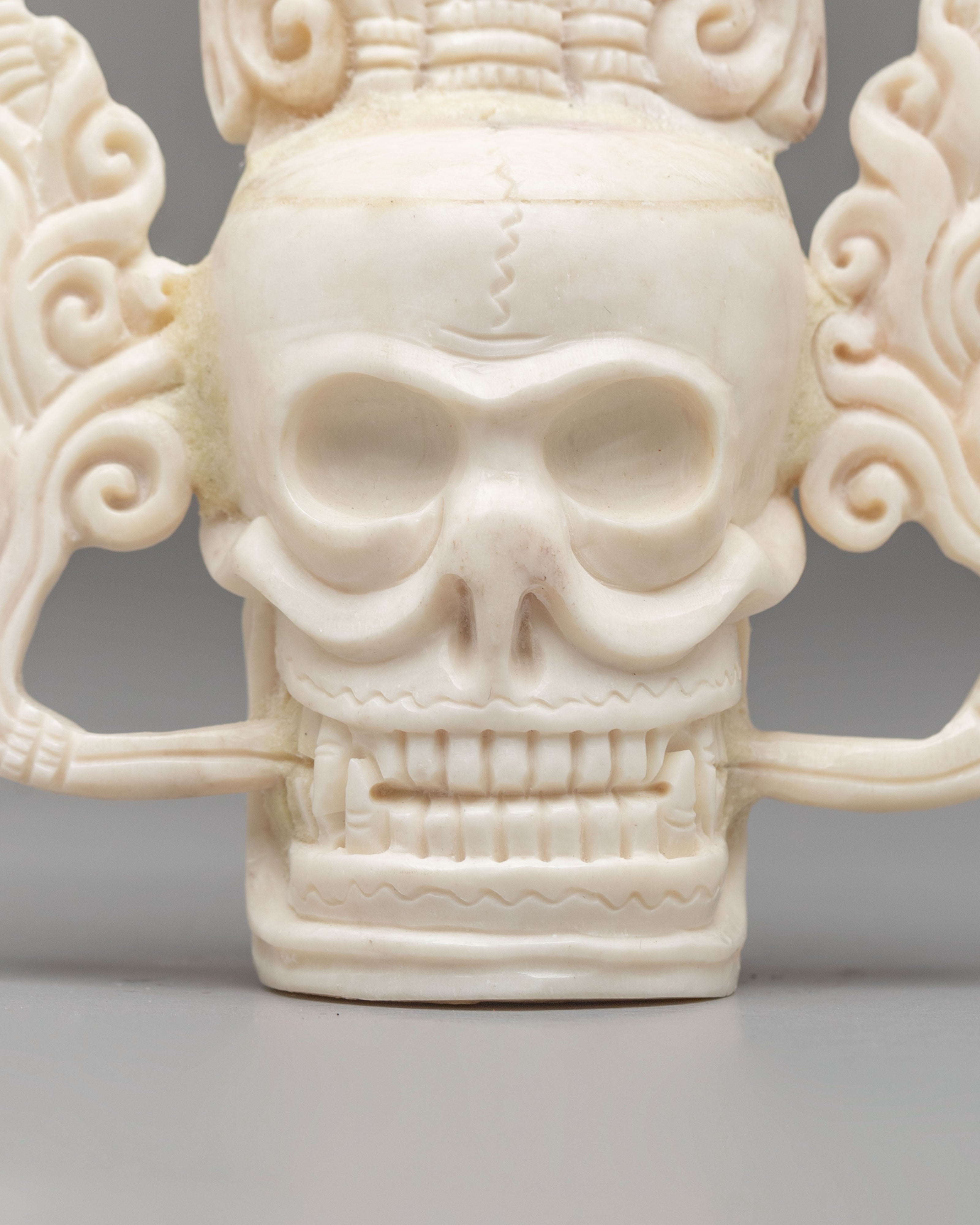 Himalayan Skull Head Set | Traditional Ritual Artifact