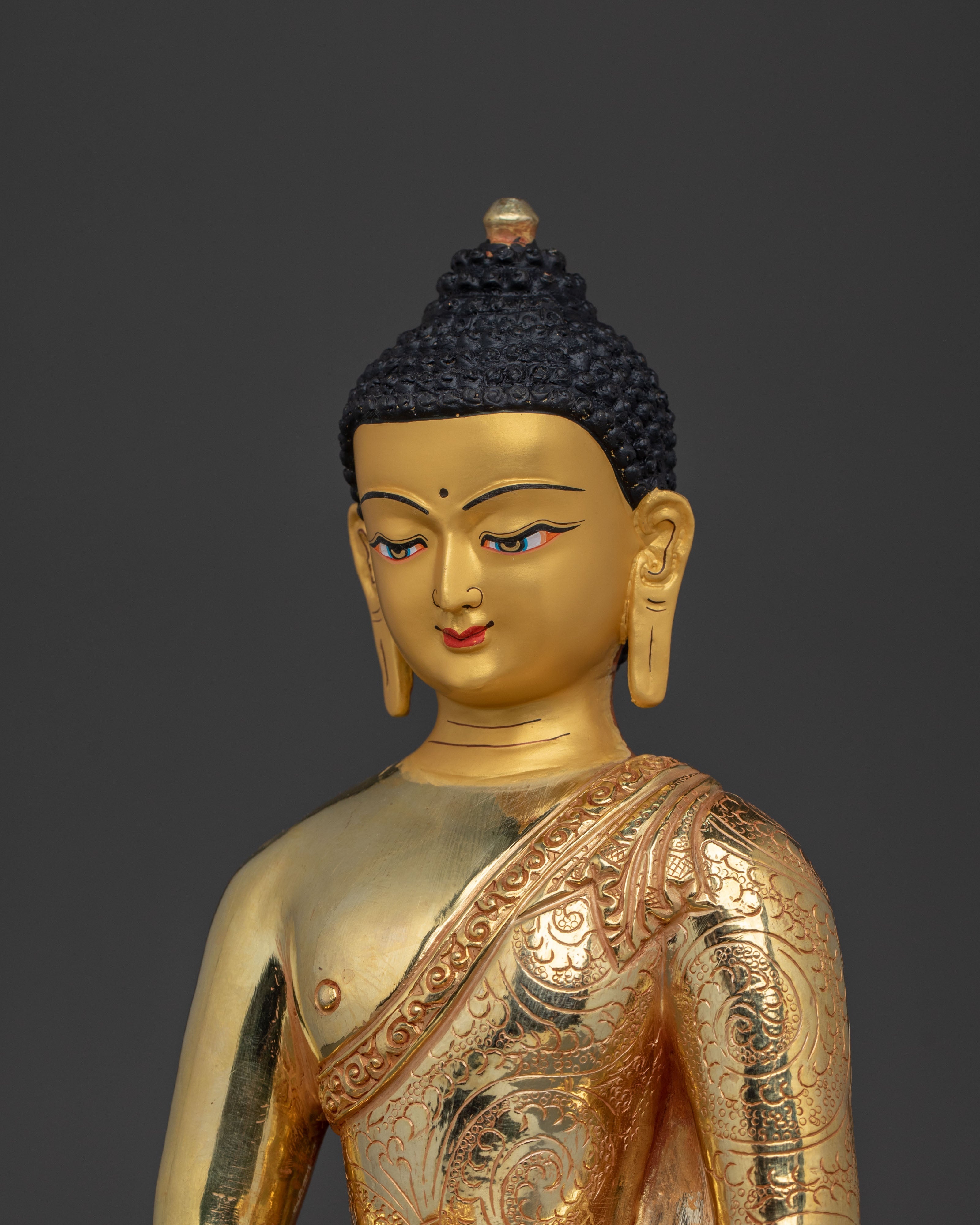 Traditional Handcrafted Shakyamuni Buddha Figurine | Spiritual Home Decor
