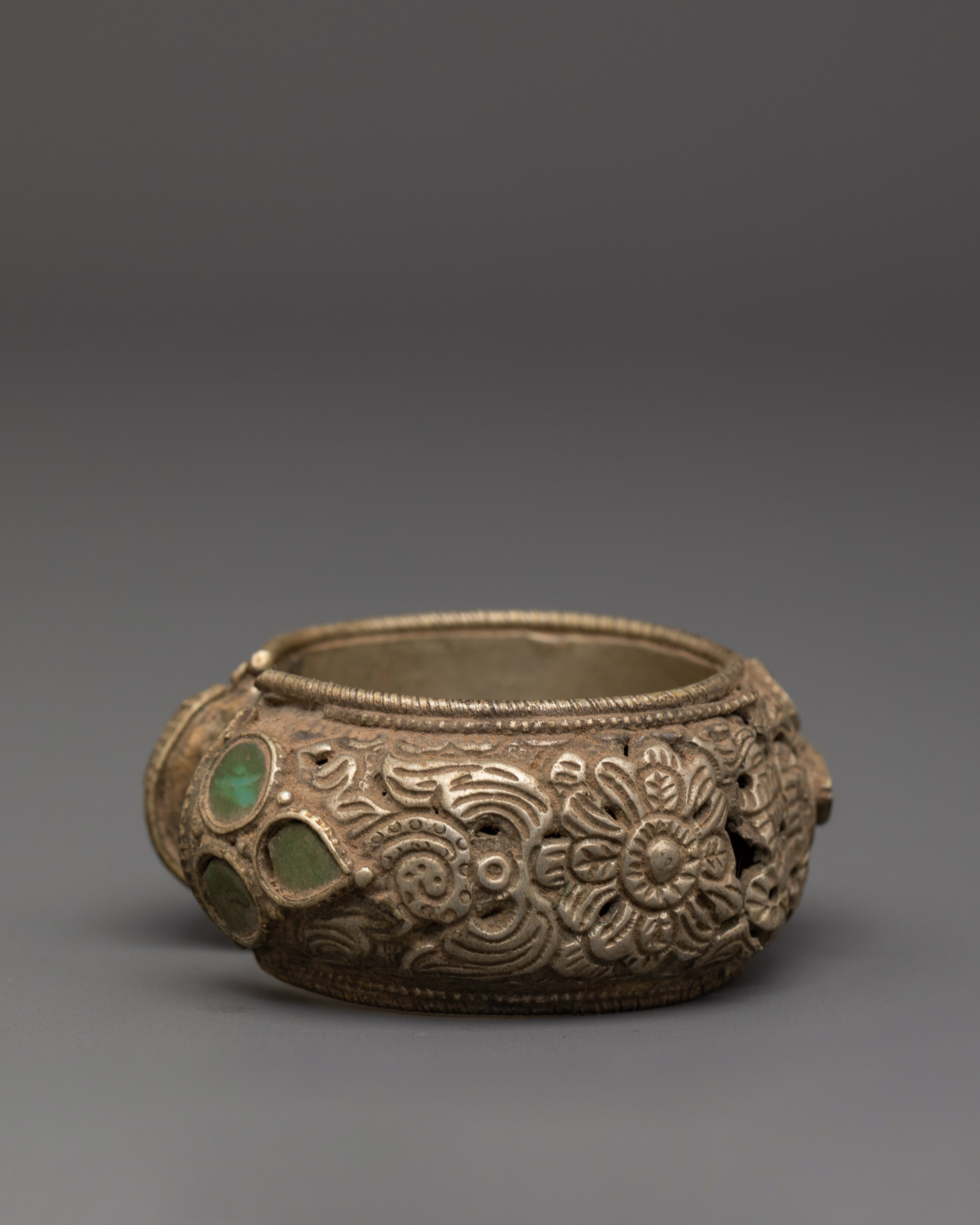 Copper Hand Jewelry | Carved Cultural Design