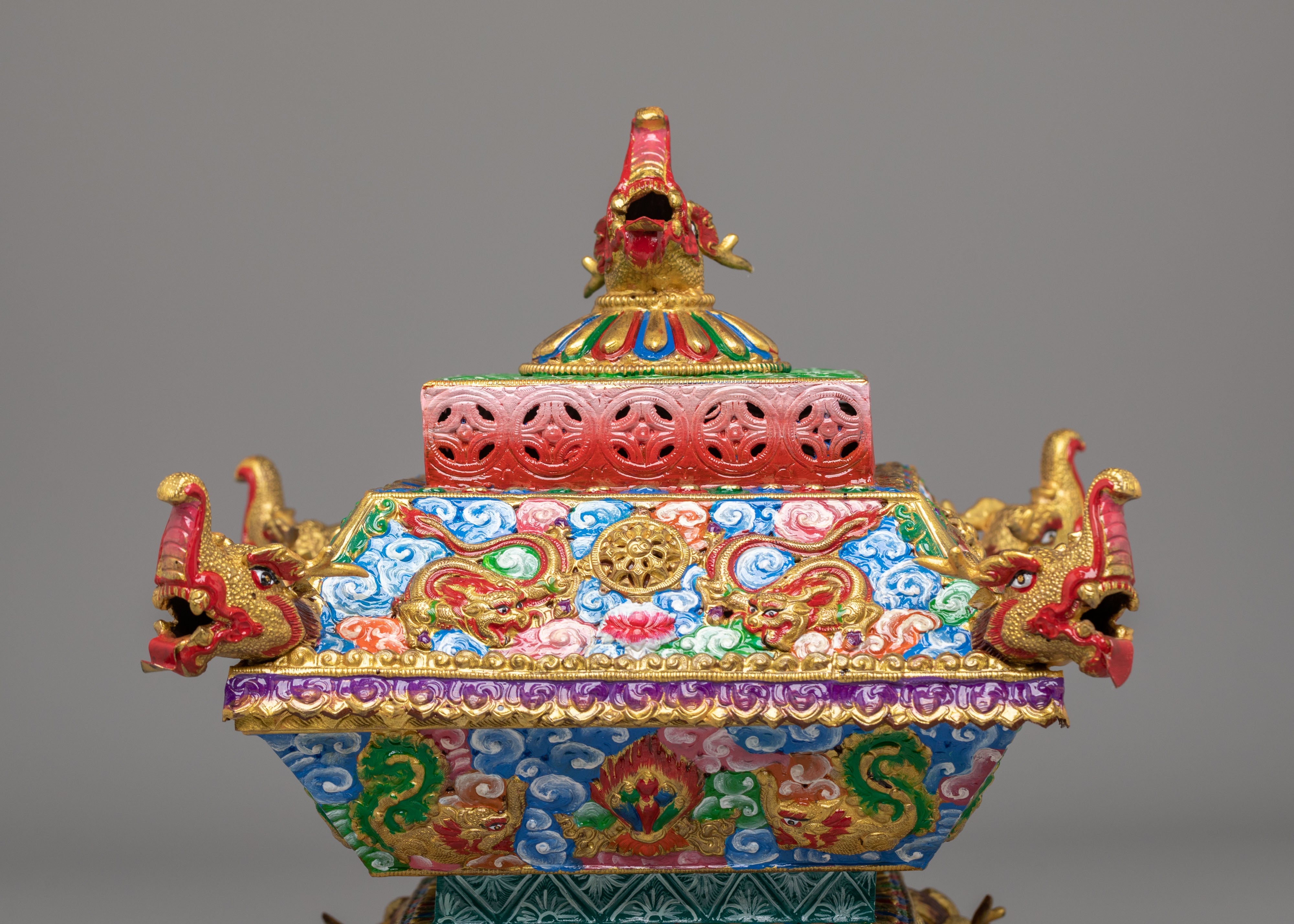Spiritual Offering Incense Burner | Tibetan Ritual Burner