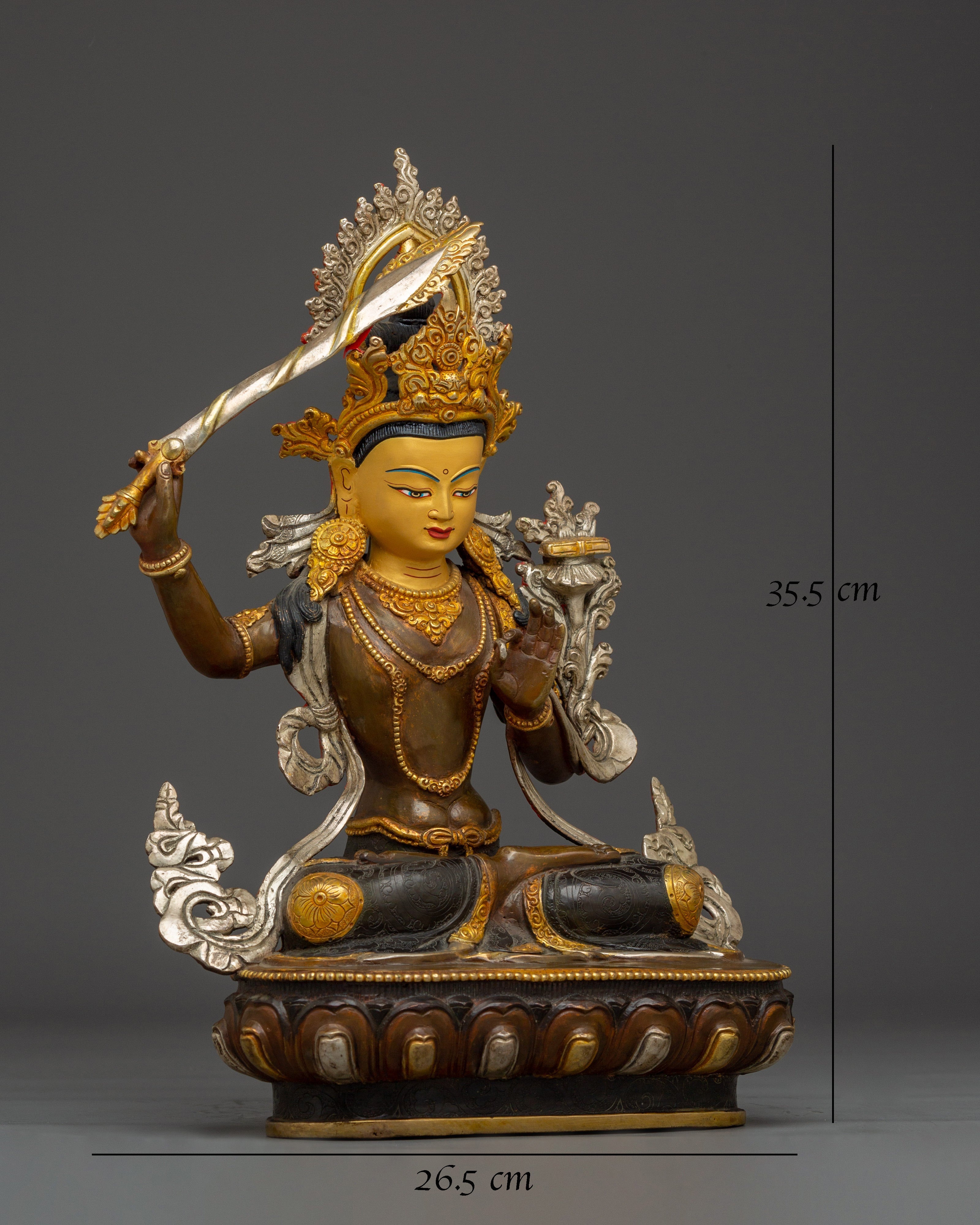 Prajna Bodhisattva Manjushri statue |