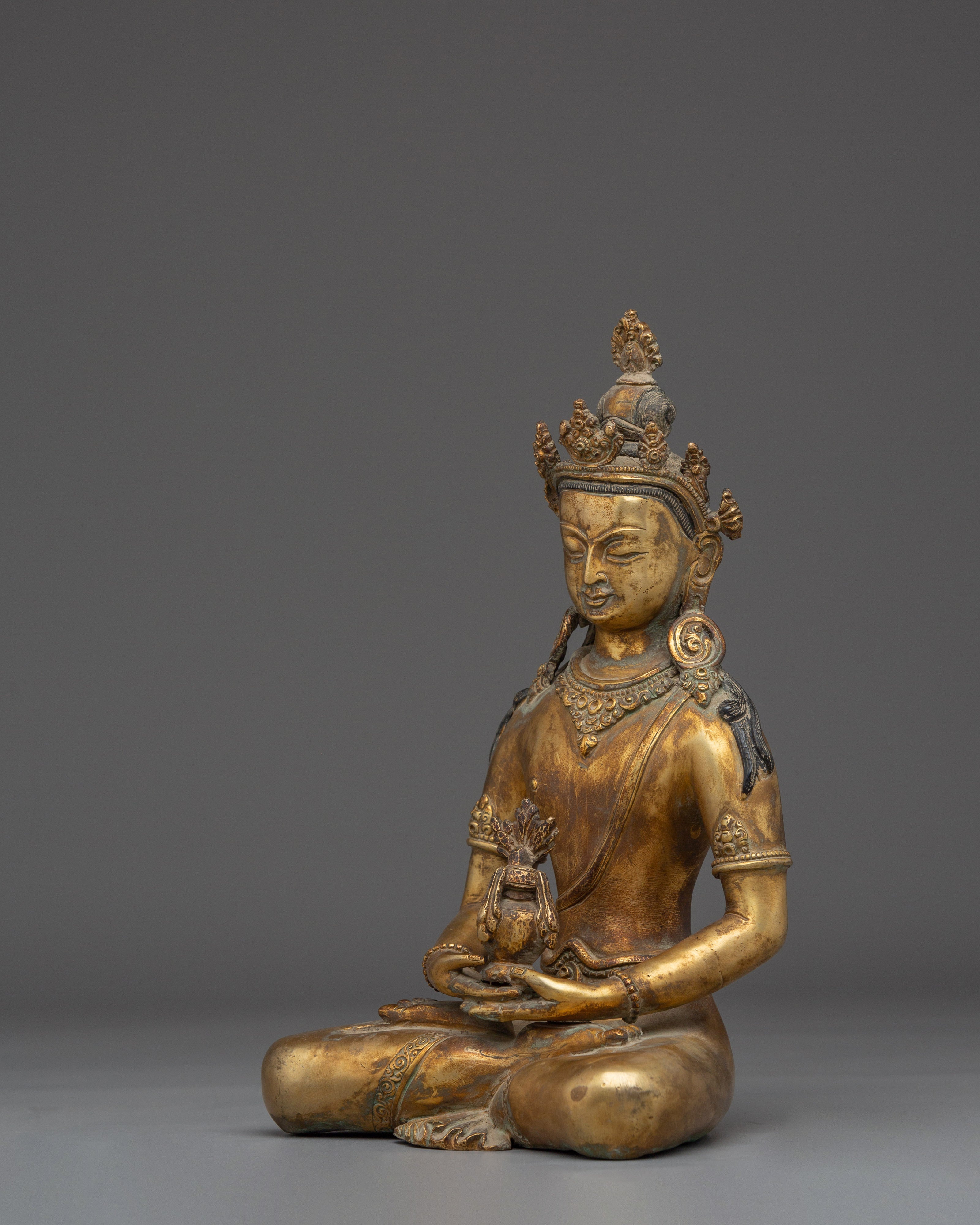 Amitayus Buddha Sculpture | Symbol of Longevity and Prosperity