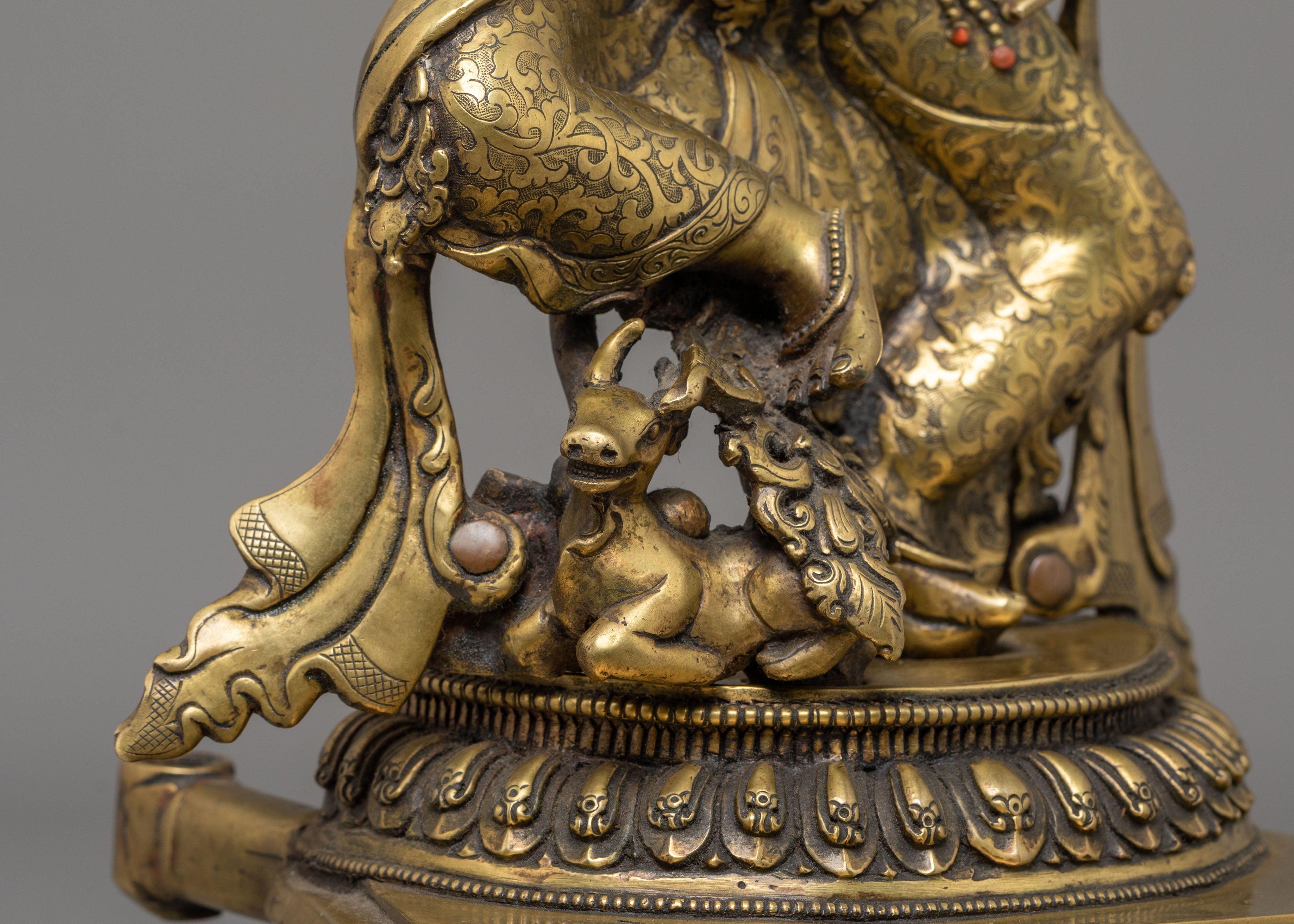 Handmade Nityanath Shiva Statue with Nandi | Bronze Mahadev Sculpture