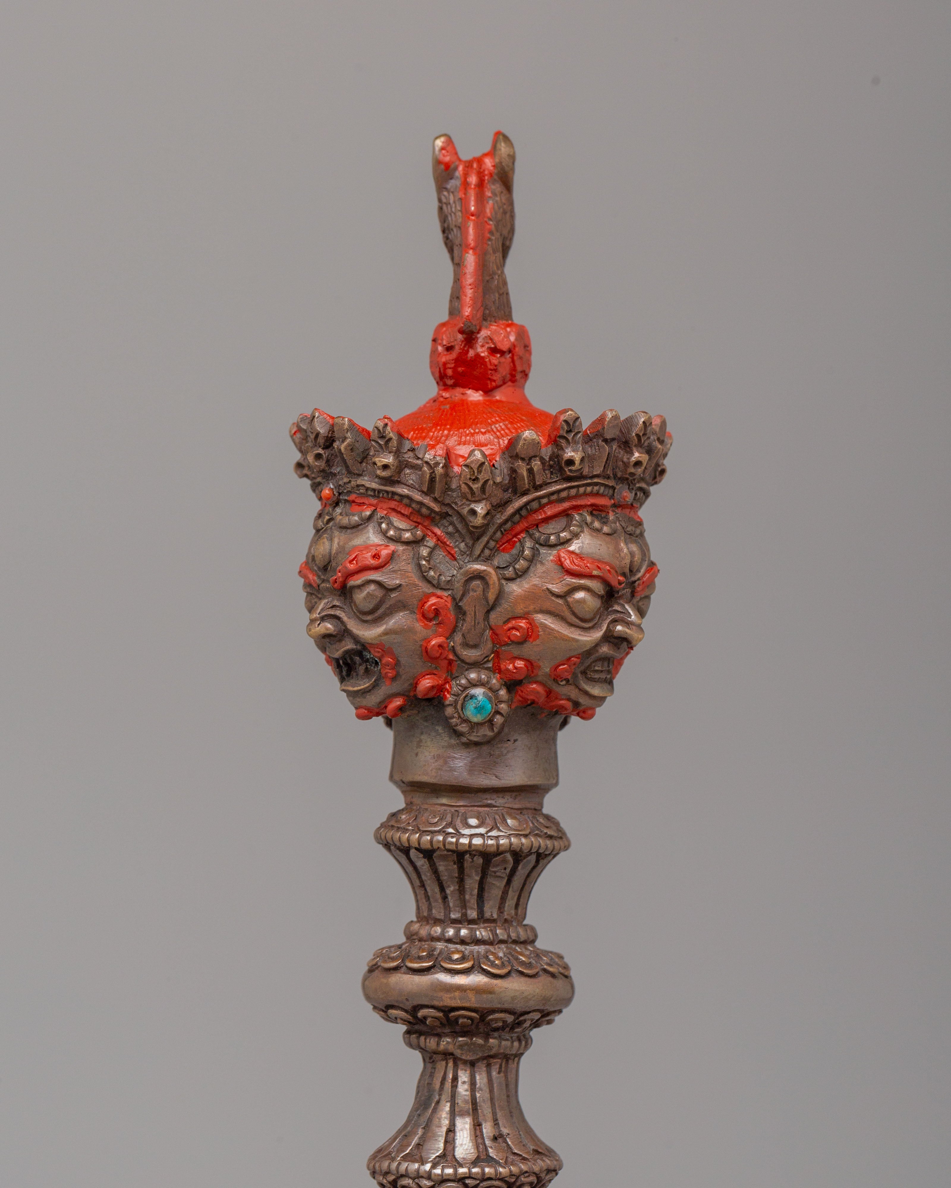 Sacred Hayagriva Phurba | Handcrafted Copper Ritual Dagger