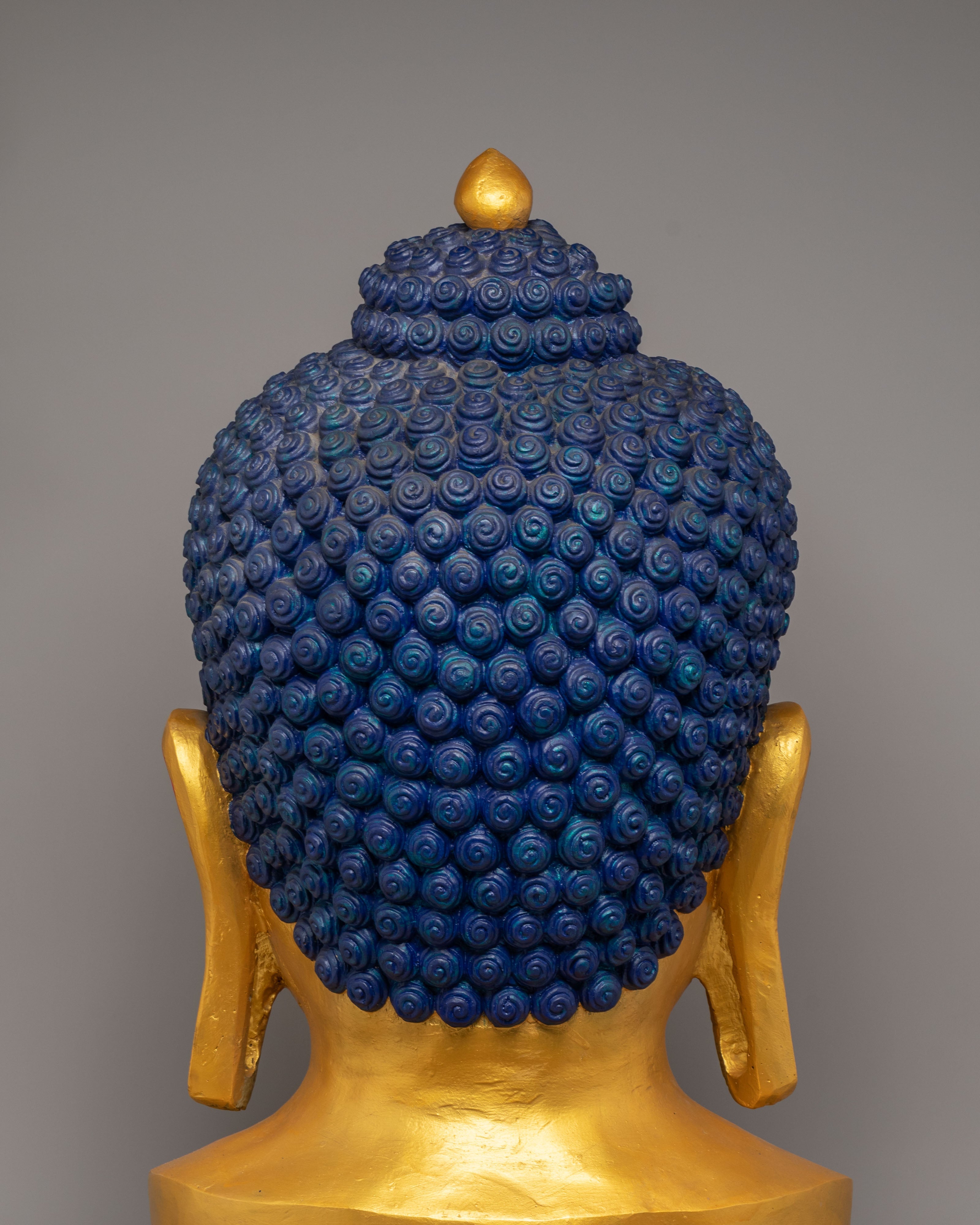 Golden Buddha Head for Decor | Symbol of Peace