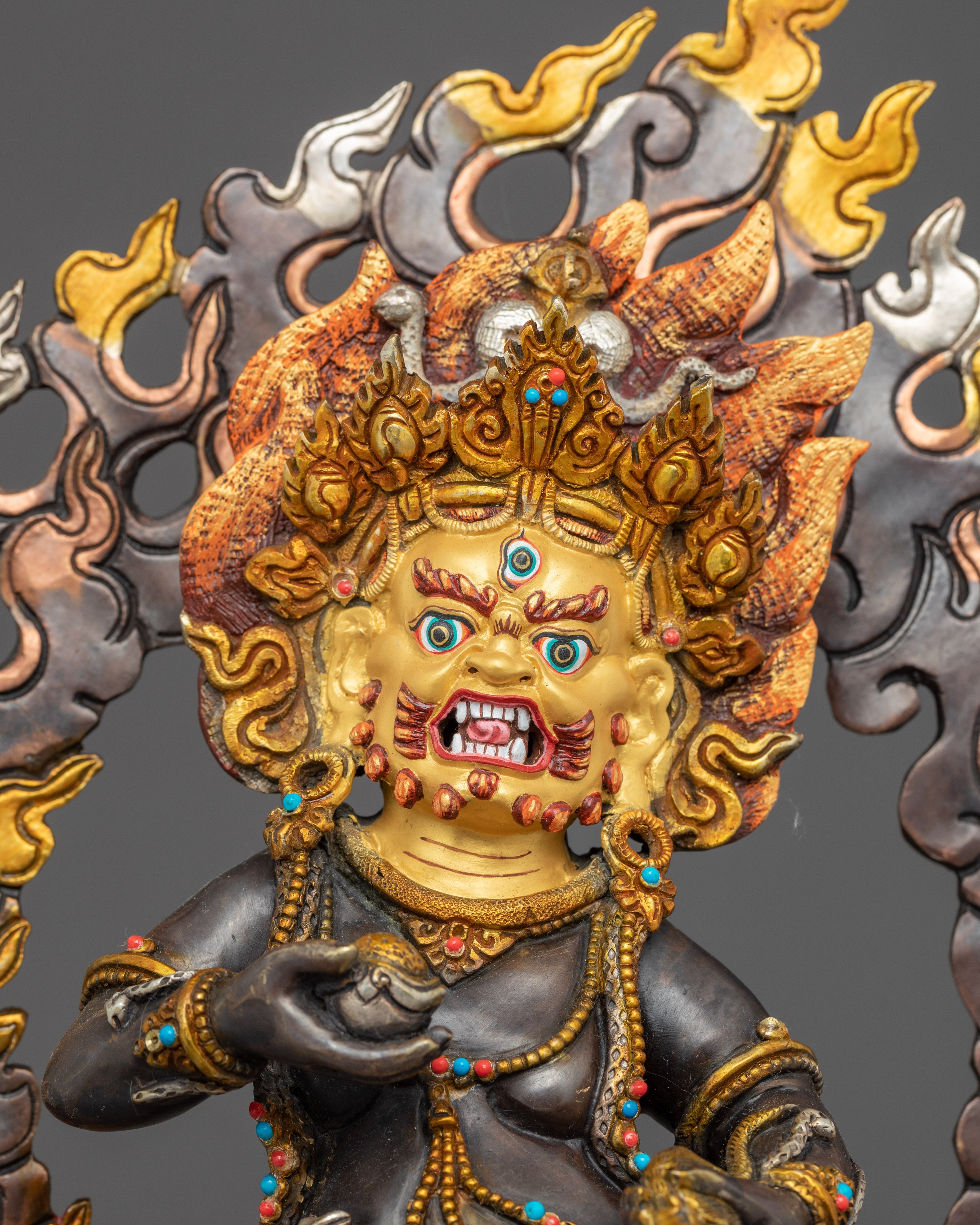 Black Dzambhala Statue | Wealth Deity
