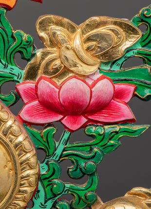 Tibetan Melong Home Decor | Copper Home Altar Art