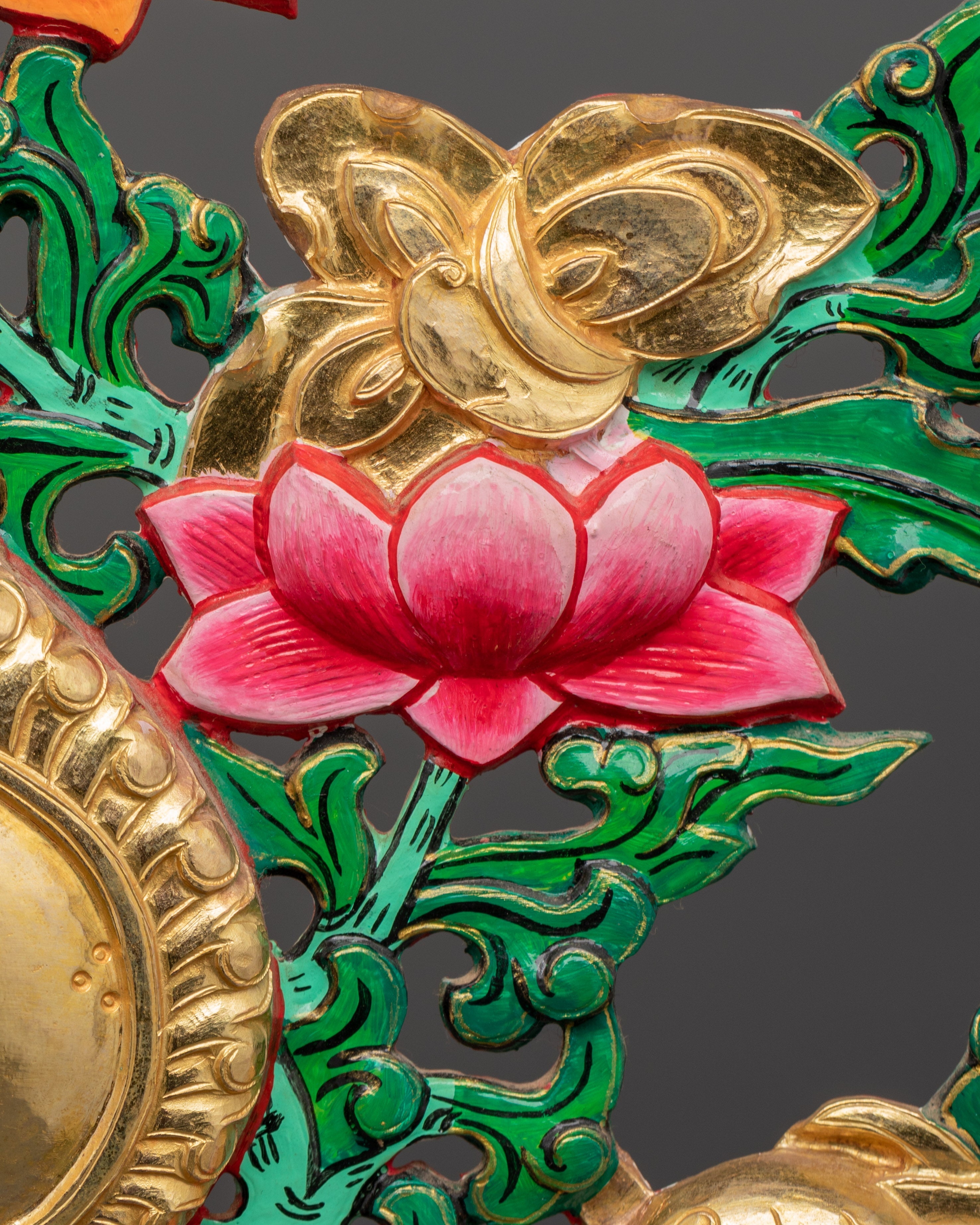 Tibetan Melong Home Decor | Copper Home Altar Art