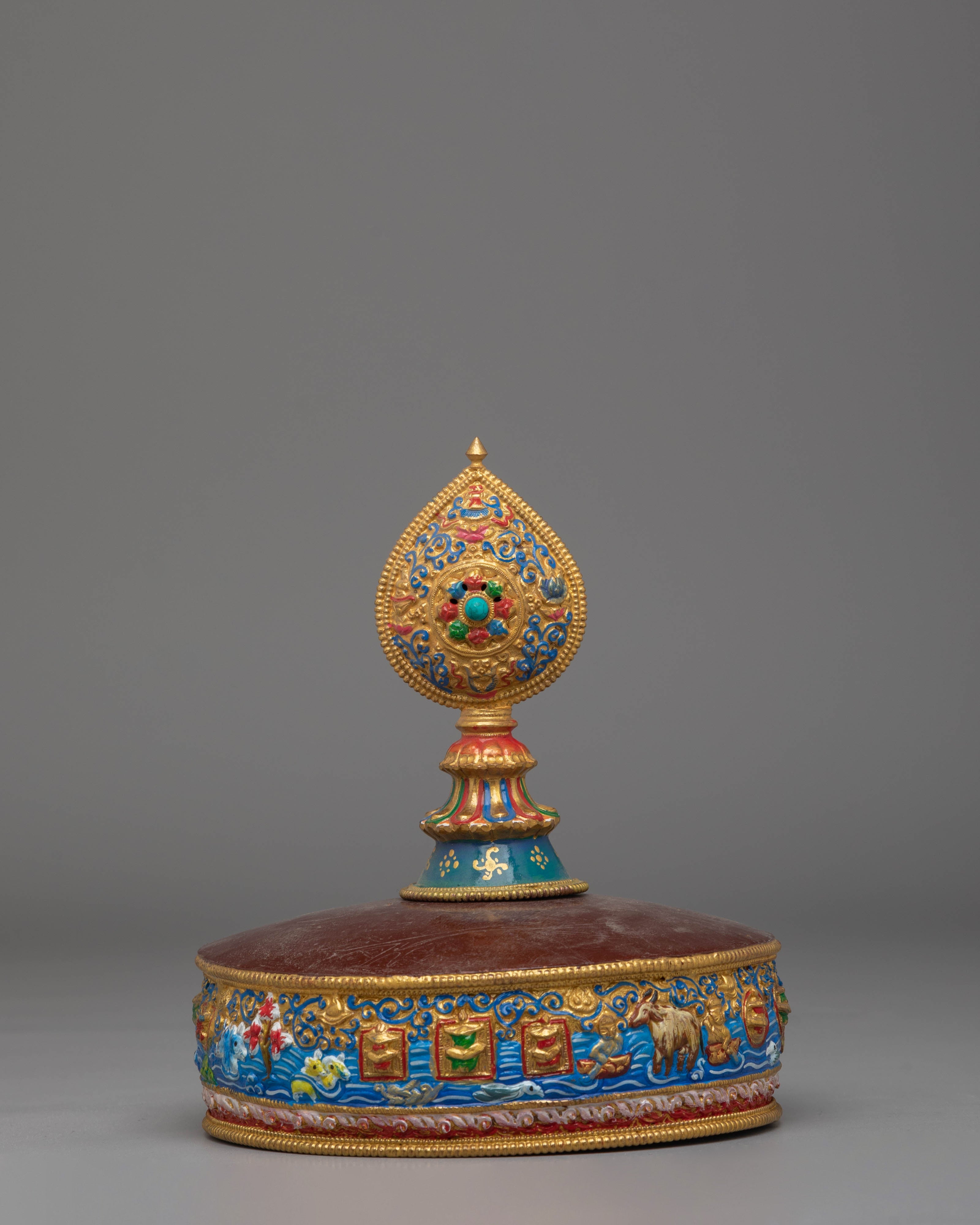 Handmade Tibetan Mandala Offering | Sacred Spiritual Decor for Meditation