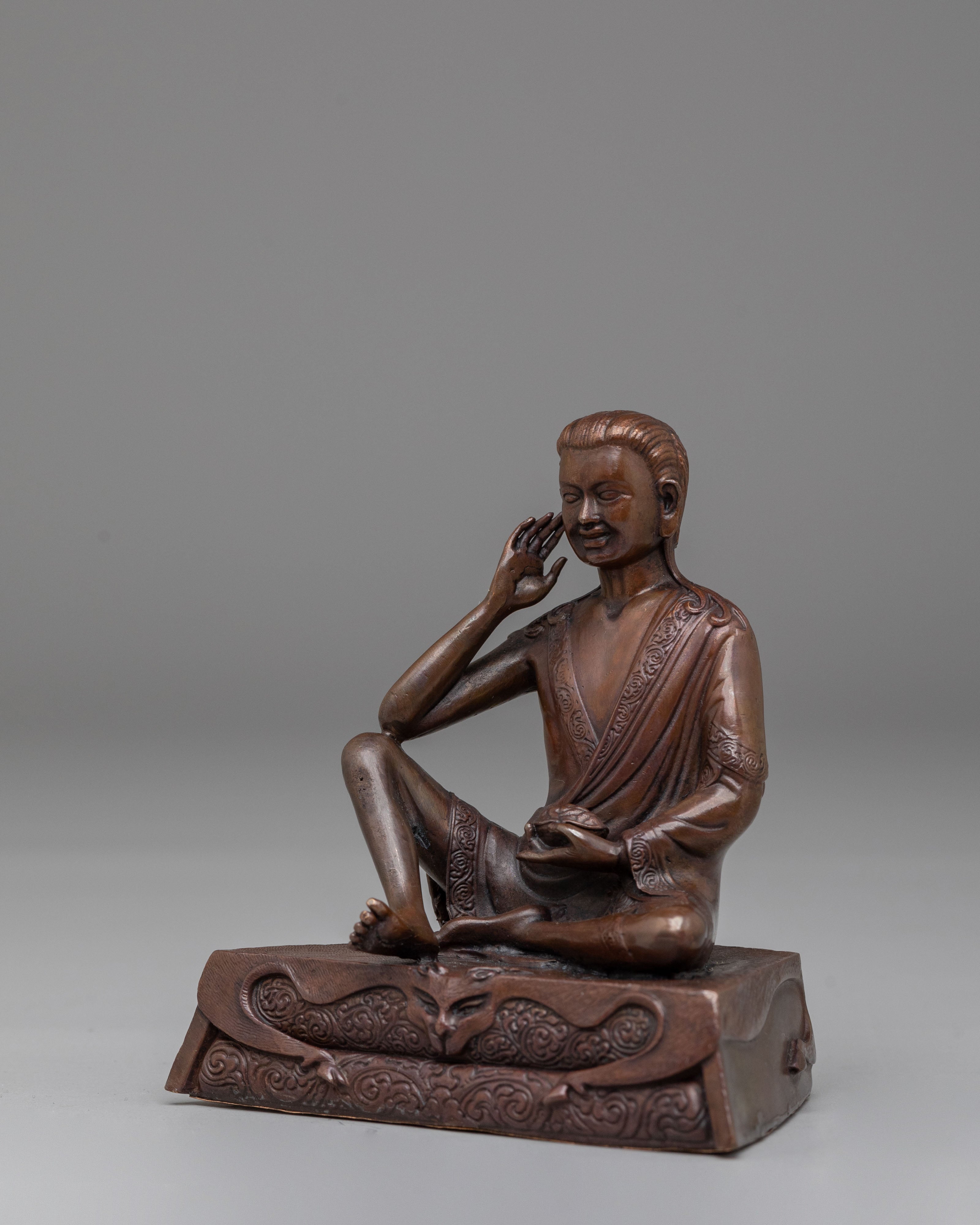 Handmade Milarepa Buddhist Statue | Tibetan Master